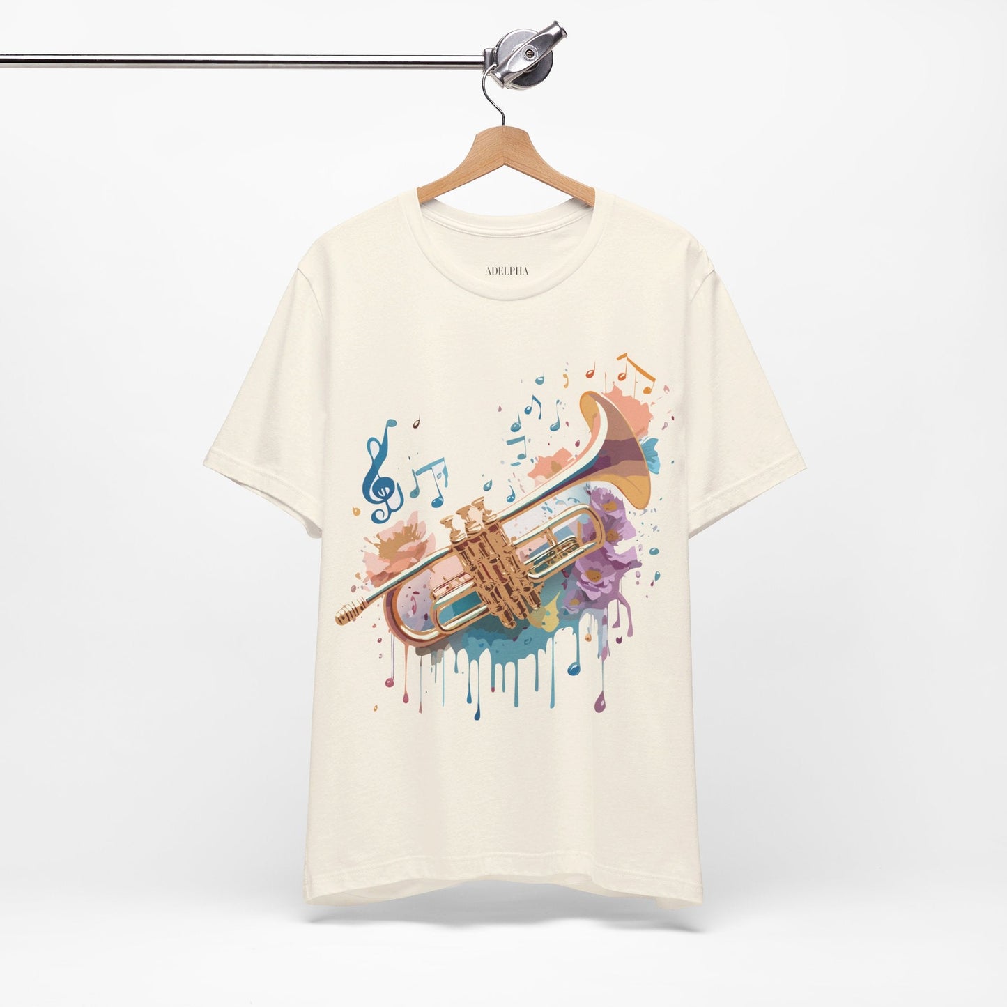 Music Graphic T Shirt Unisex Vintage Inspired Art Tee Adelpha Short Sleeve Design