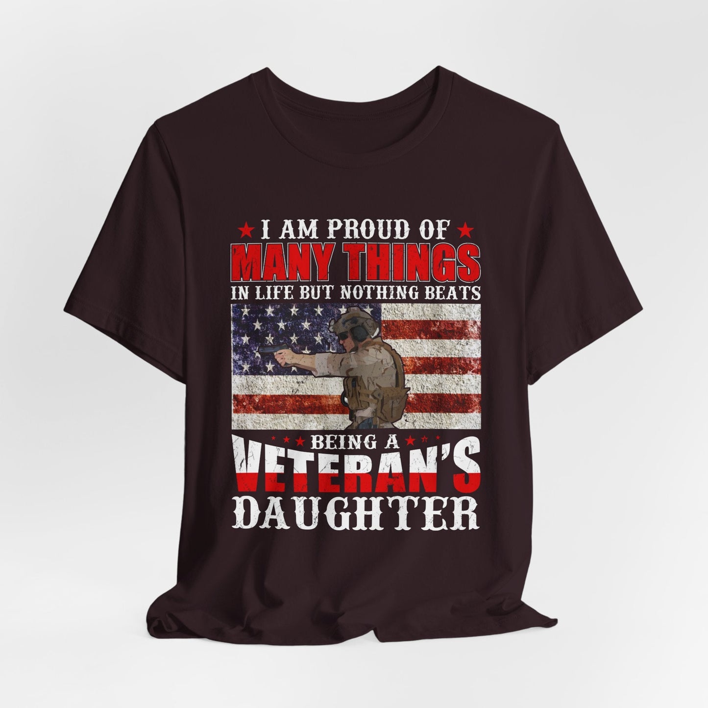 Army Veteran Patriotic Graphic Design Unisex Cotton T-Shirt v28