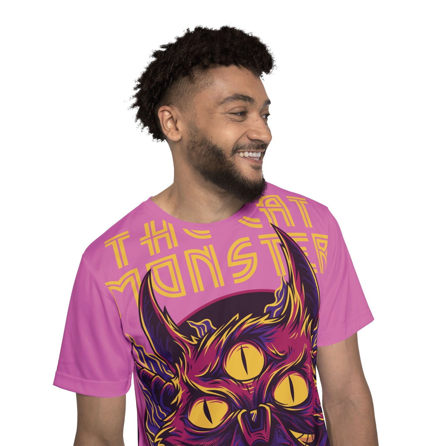 43-Be Fun Graphic T-Shirt, Art Design Poly Shirt, All Over Print Graphic Tee, Monsters T-Shirt, Cartoon Tees