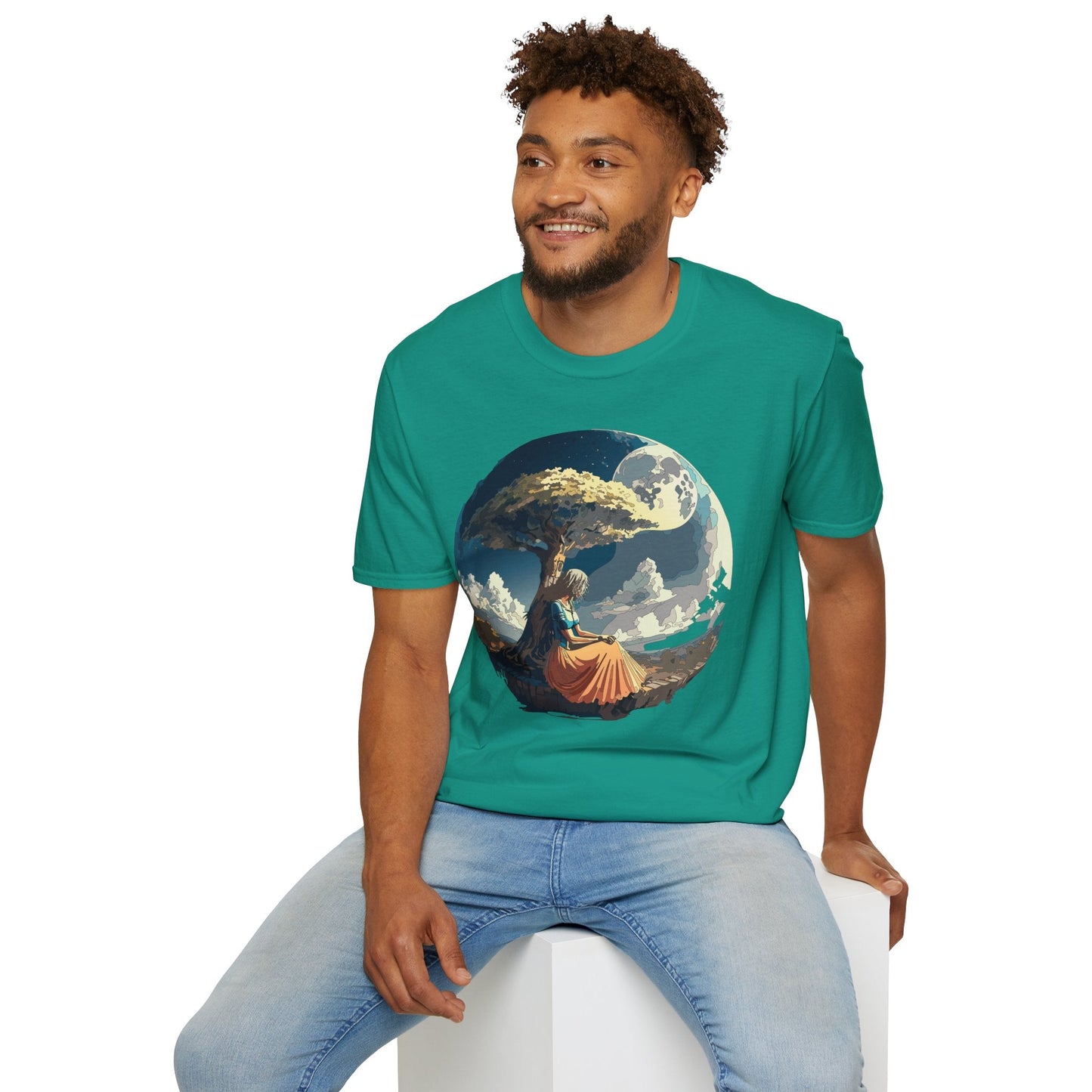 Unisex Graphic T Shirt Art Design Tee Softstyle 64000 Ring Spun Cotton Comfortable