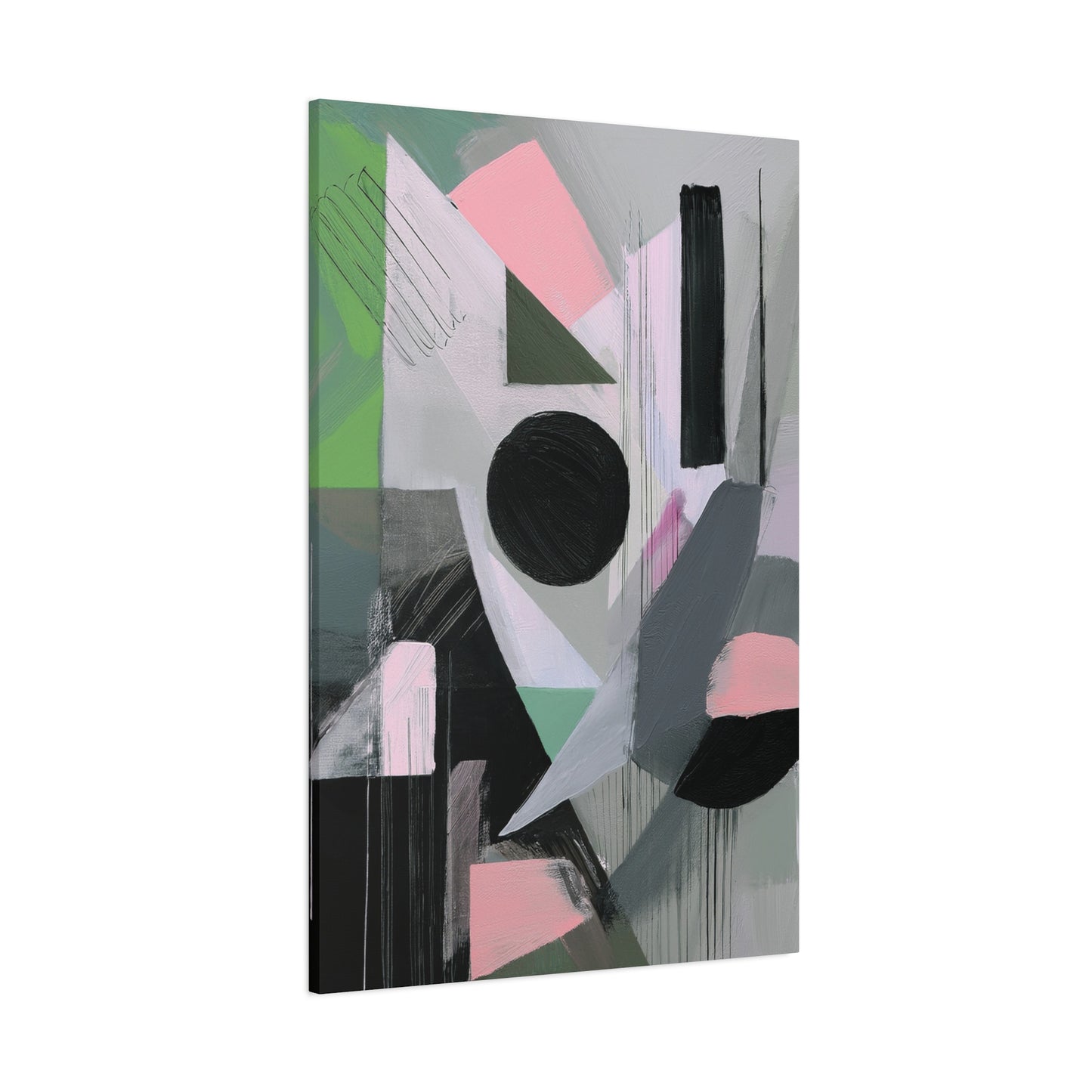 Abstract Geometric Painting Print Canvas 20x24,20x30,24x30 24x32,24x36,30x40 32x48,36x48,40x60 Pine-Wood Inner Frame ABS-40