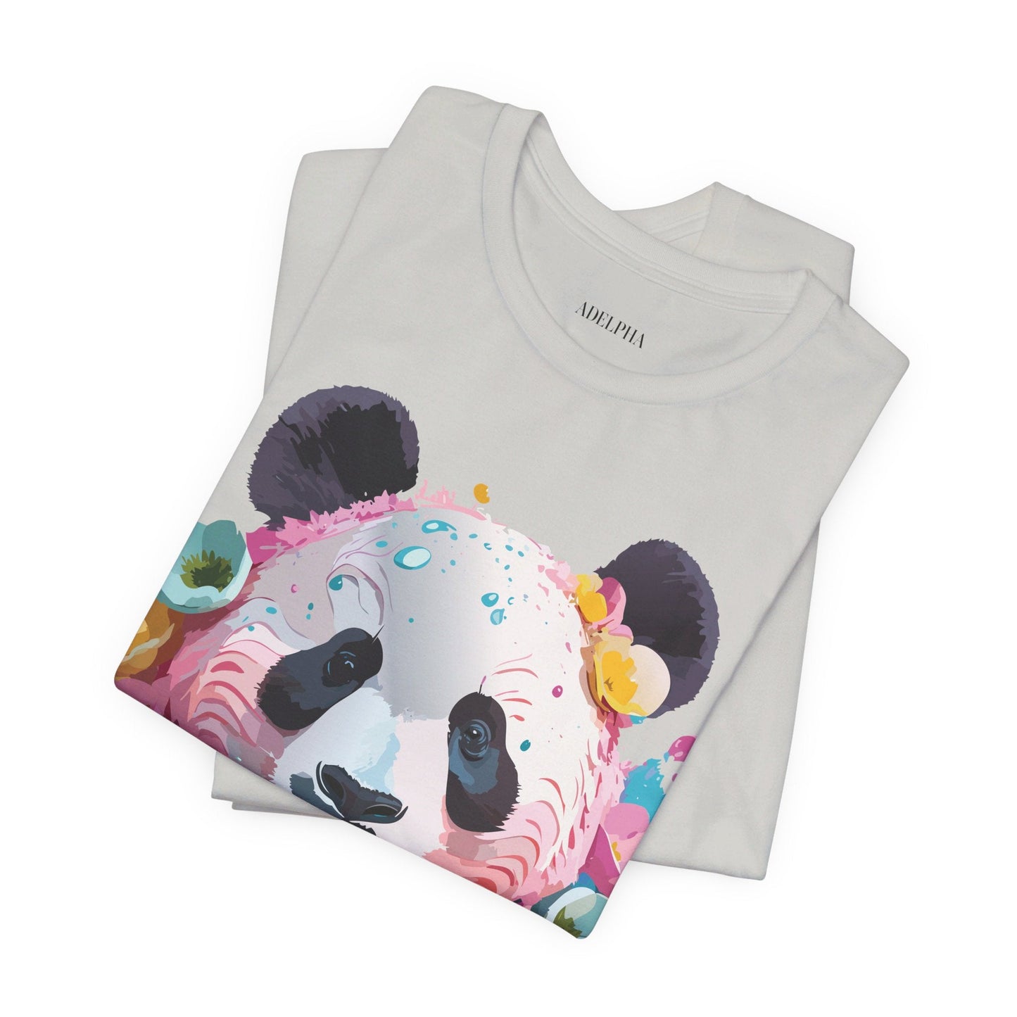 Panda Graphic Unisex 100 Cotton Vintage Art with Animal T-Shirt 6