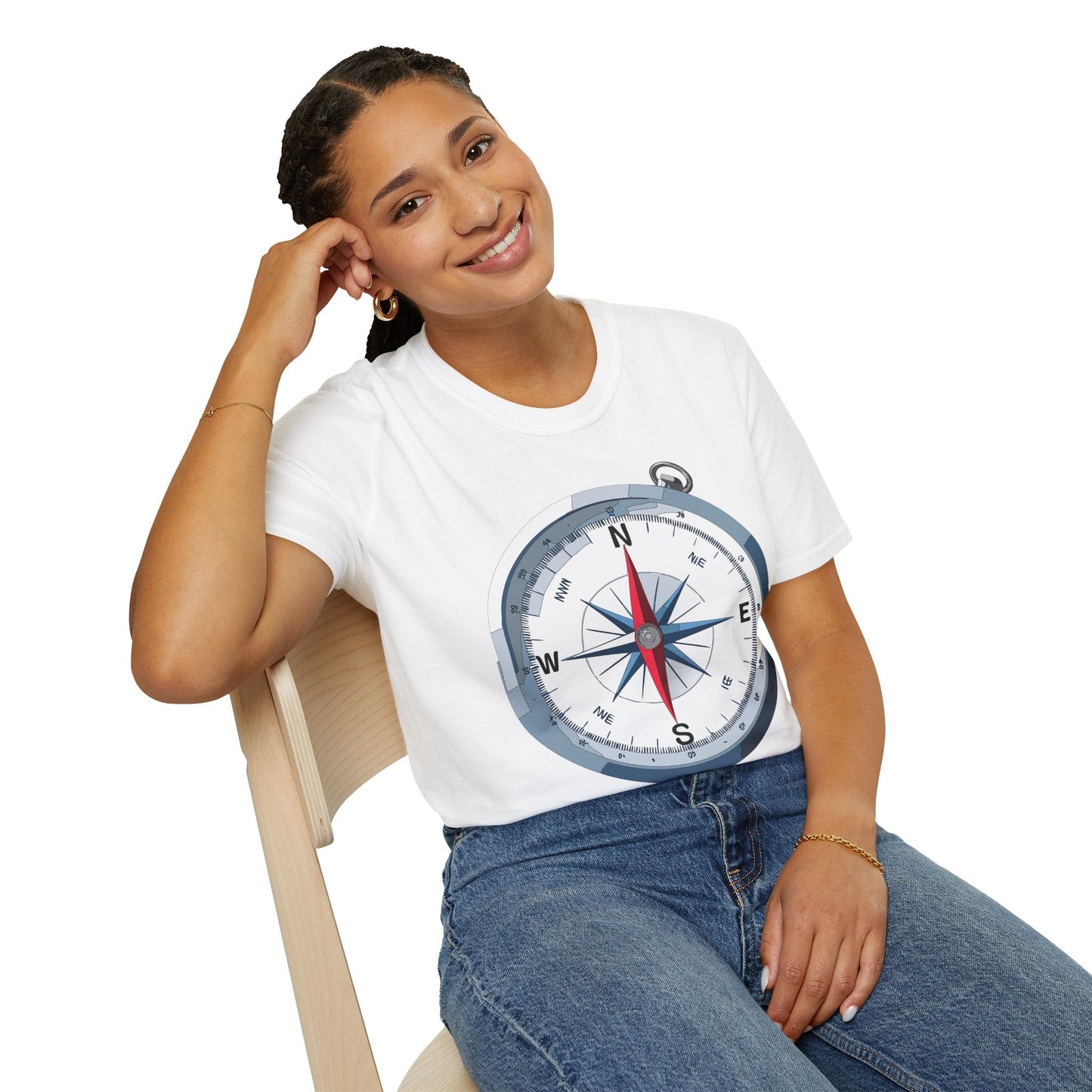 Compass Navigator Graphic Tee Unisex 100 Cotton 4