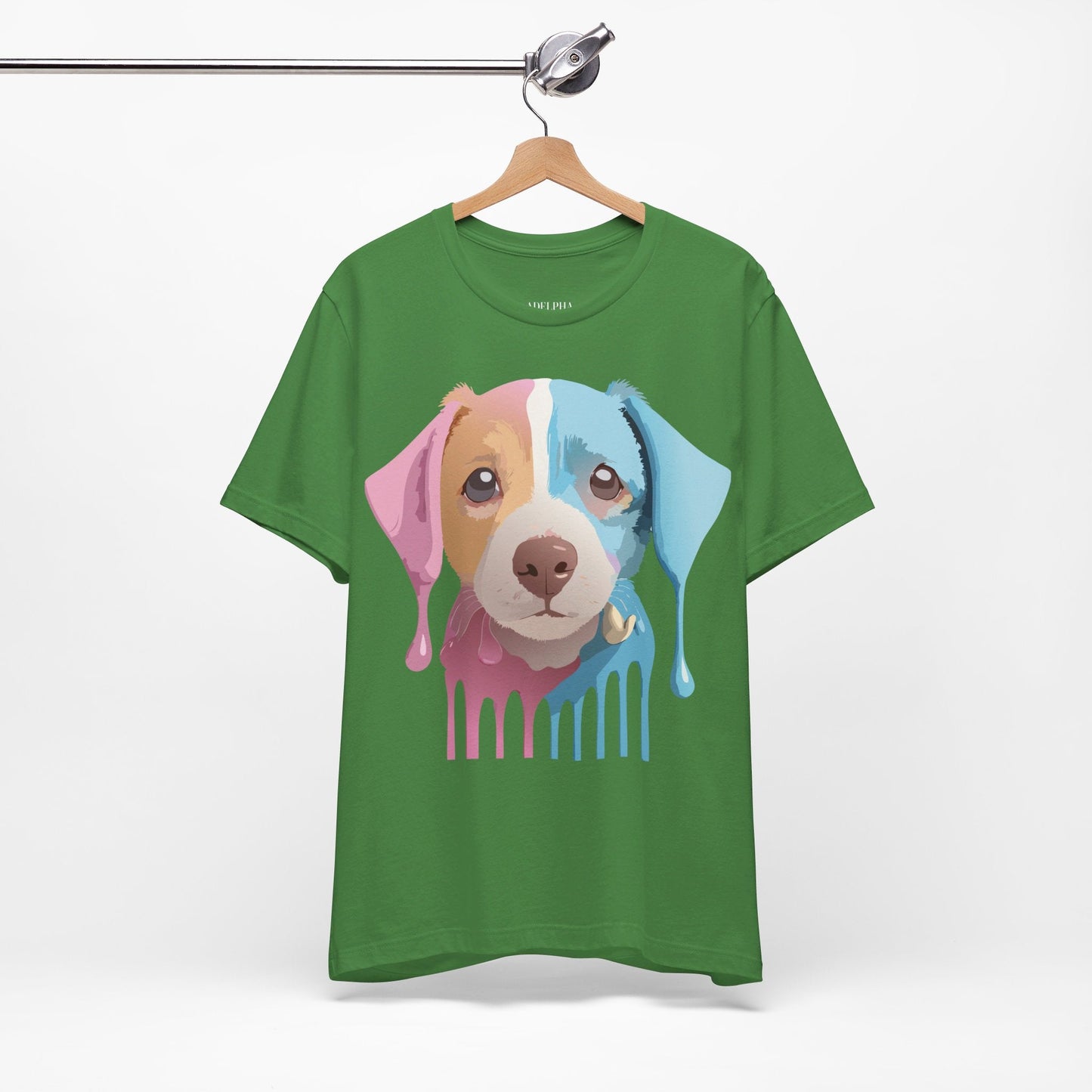 Vintage Inspired Dog Graphic Tee Unisex Jersey Short Sleeve Premium Adelpha Art Design