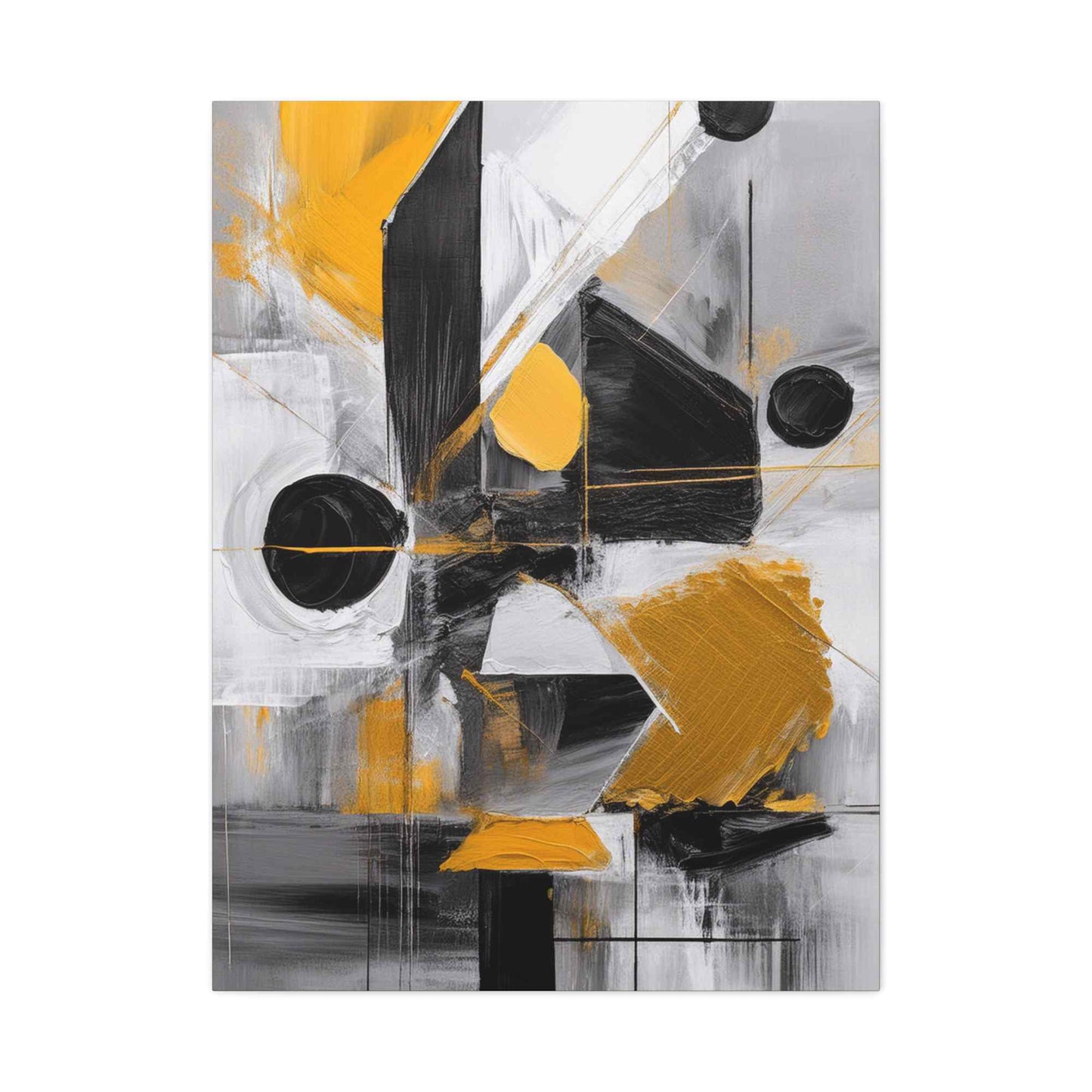 Black Abstract Painting Print Canvas 20x24,20x30,24x30, 24x32,24x36,30x40, 32x48,36x48,40x60 Pine-Wood Inner Frame ABS-20