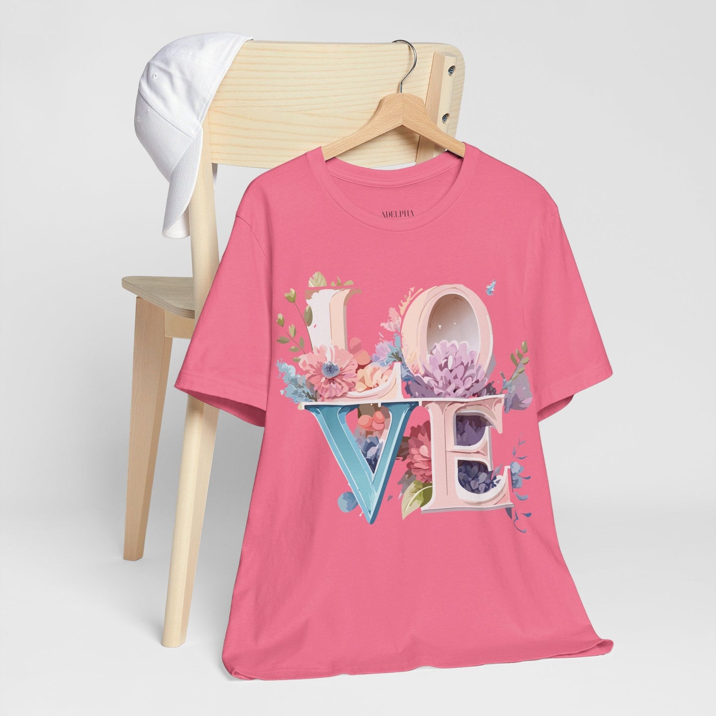 Adelpha Vintage Inspired Graphic T Shirt Unisex Jersey Short Sleeve Valentine Design