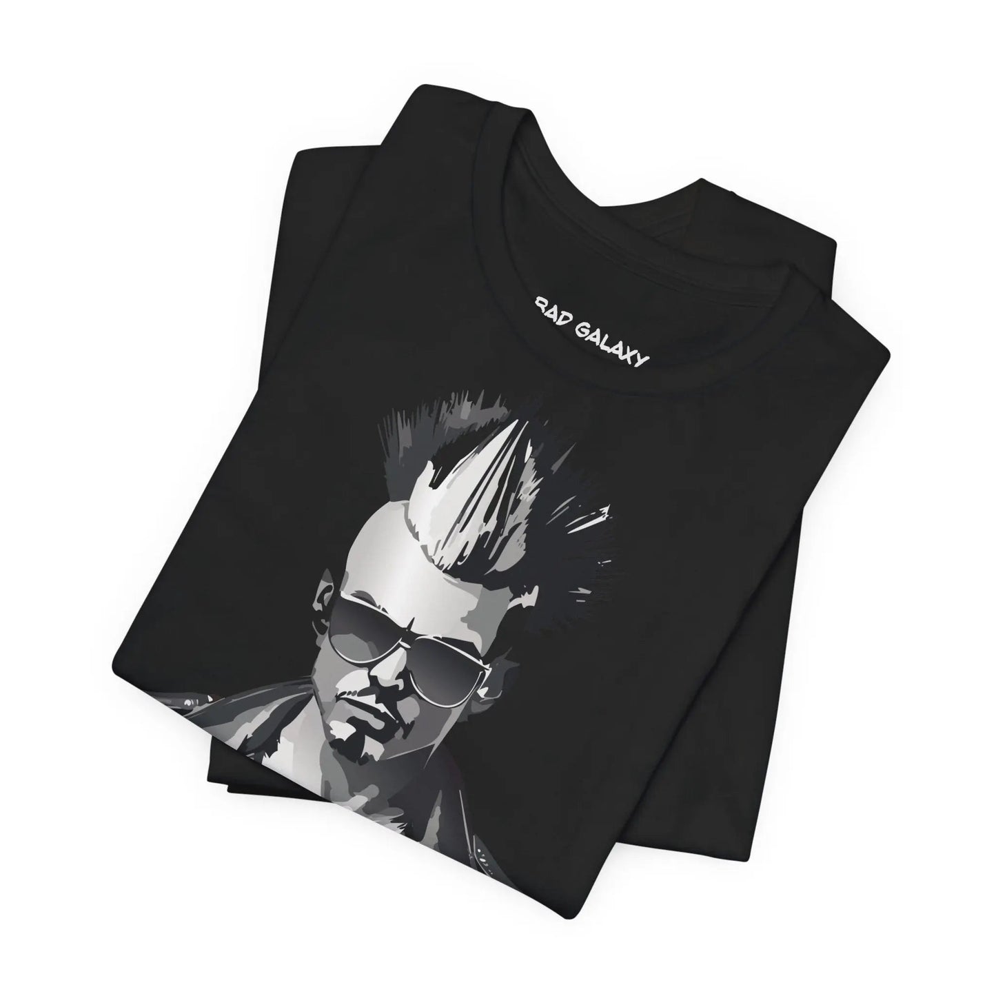 Punk Rock Tee Shirt Made To Order From Bad Galaxy Eco Friendly Inks Cotton Tee Made In USA