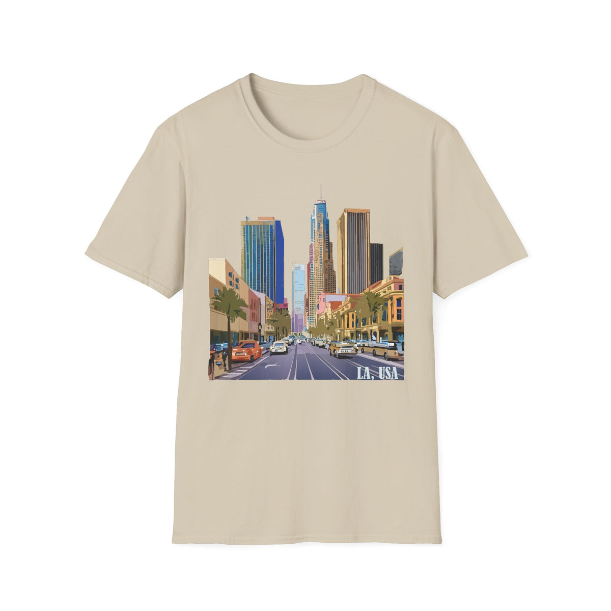 Downtown Los Angeles City Skyline T-Shirt | Urban Cityscape Tee