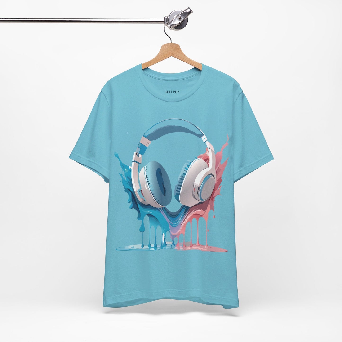 Music Graphic Unisex 100 Cotton Vintage Art with Musical Elements Tee 92