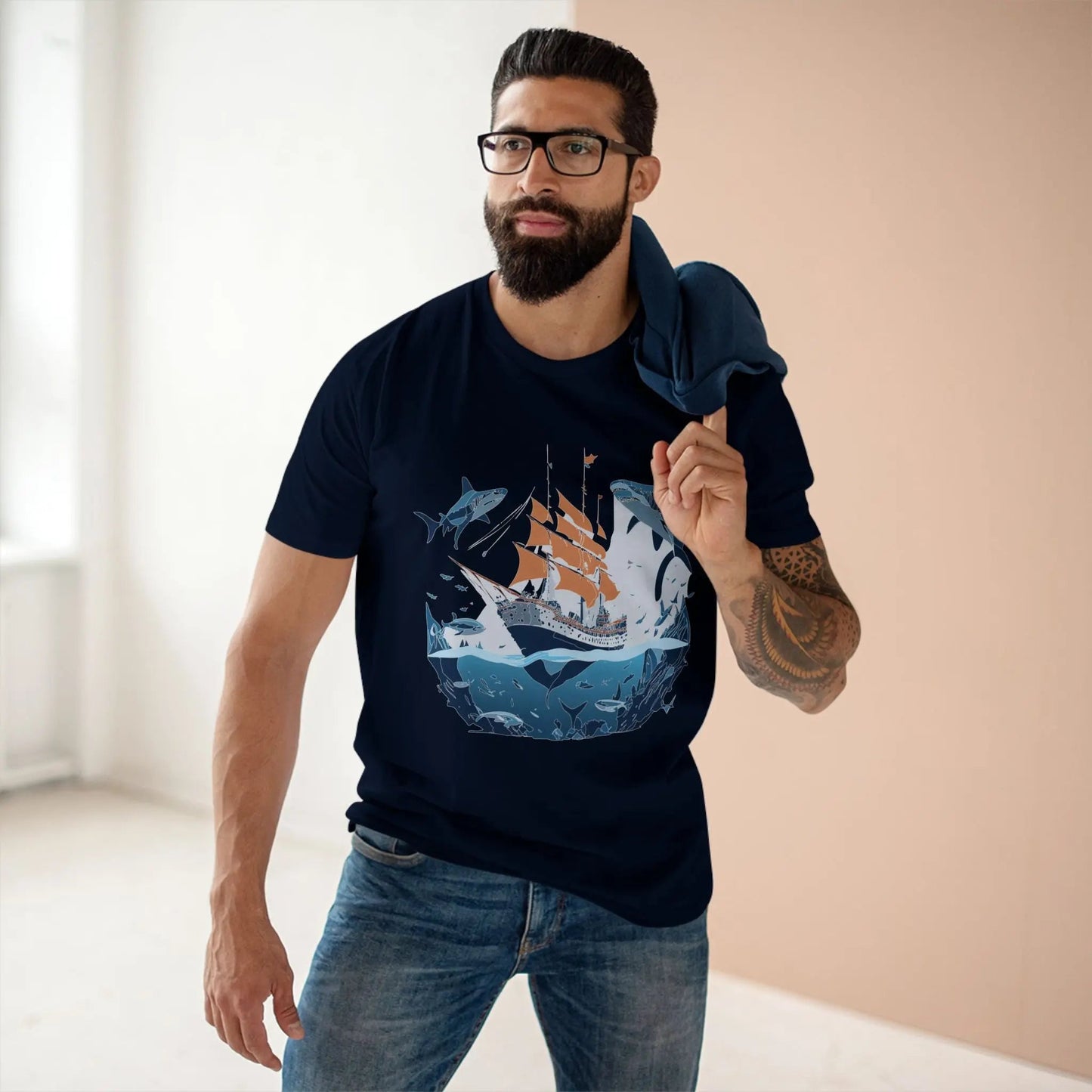 Ocean Coast Graphic Unisex 100 Cotton Staple Tee 33