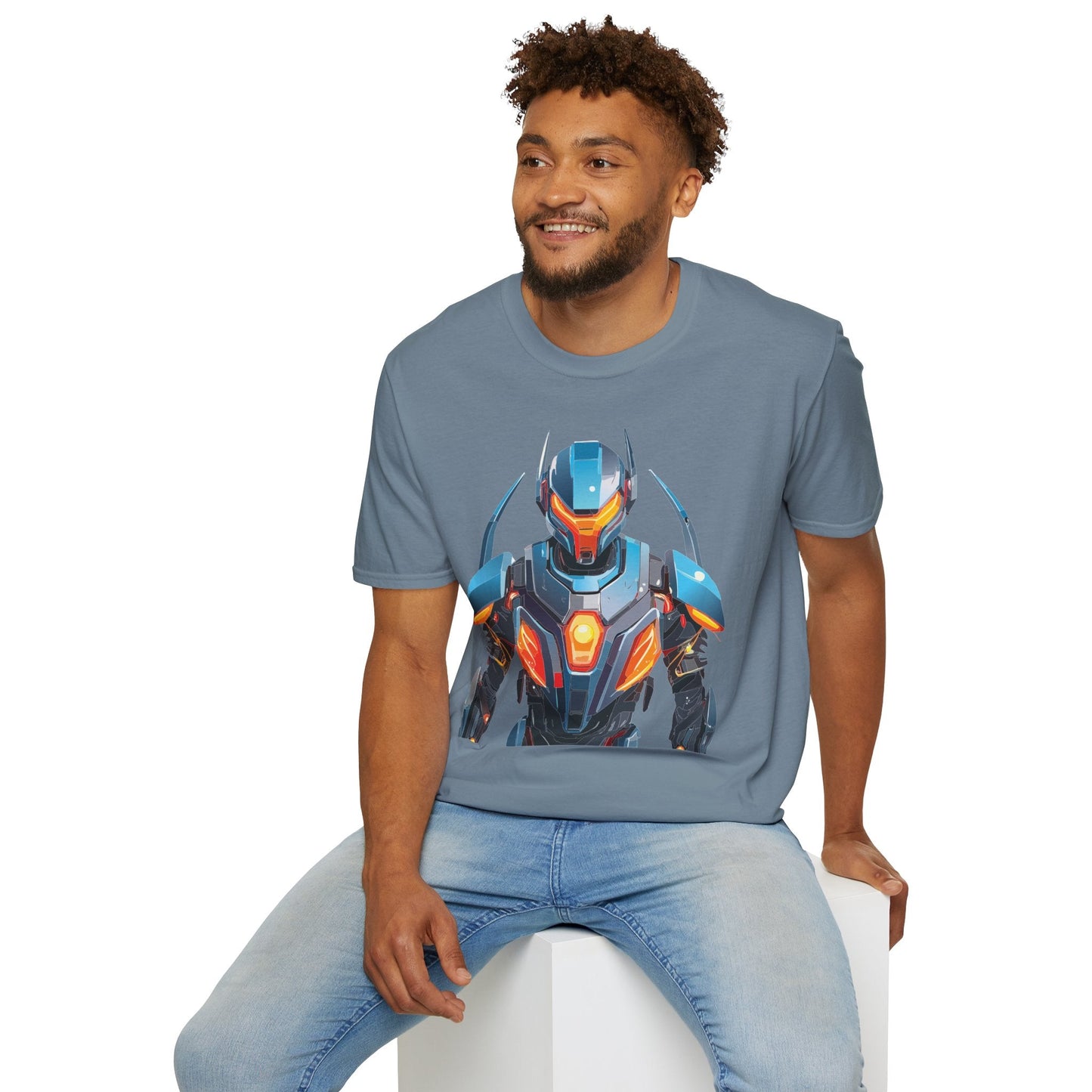 Cyborg Tee Robot Shirt Terminator Shirt Unisex Gildan Softstyle 64000 Soft Cotton Tee