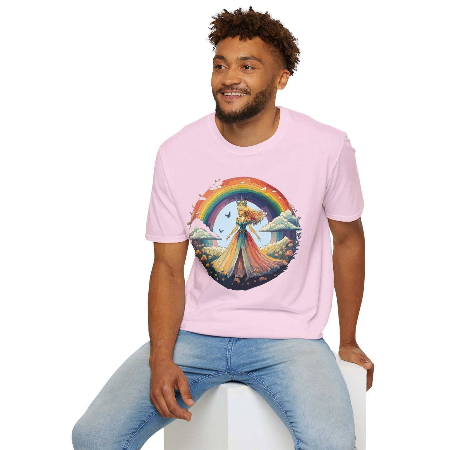 Womens Graphic T Shirt Art Design Tee Softstyle 64000 Unisex Lightweight Cotton Fabric