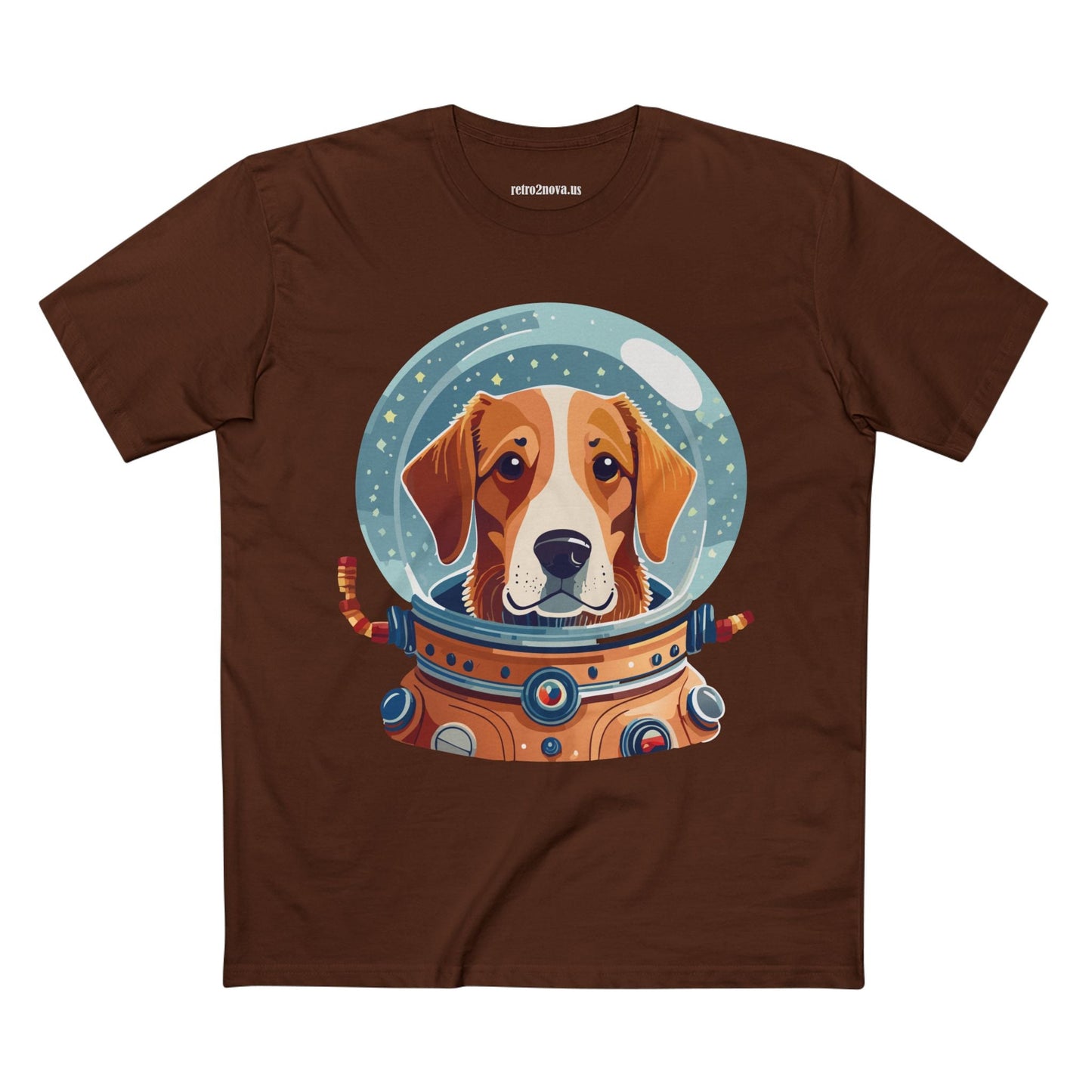 Unisex Dog Art Shirt Premium Cotton Tee With Original Animal Design From Retro2Nova Art Collection For Everyday Comfort