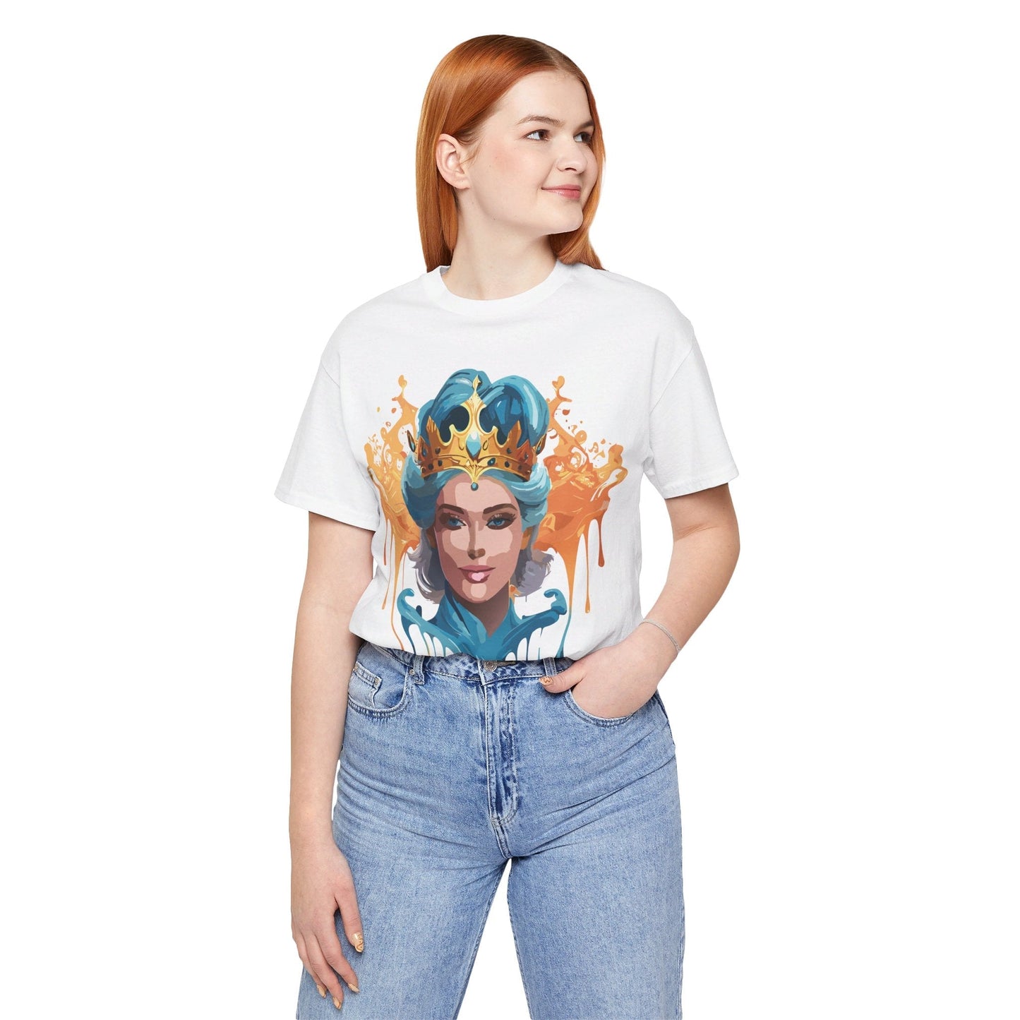 Queen Woman Portrait Graphic Unisex 100 Cotton Vintage Artwork Tee 17