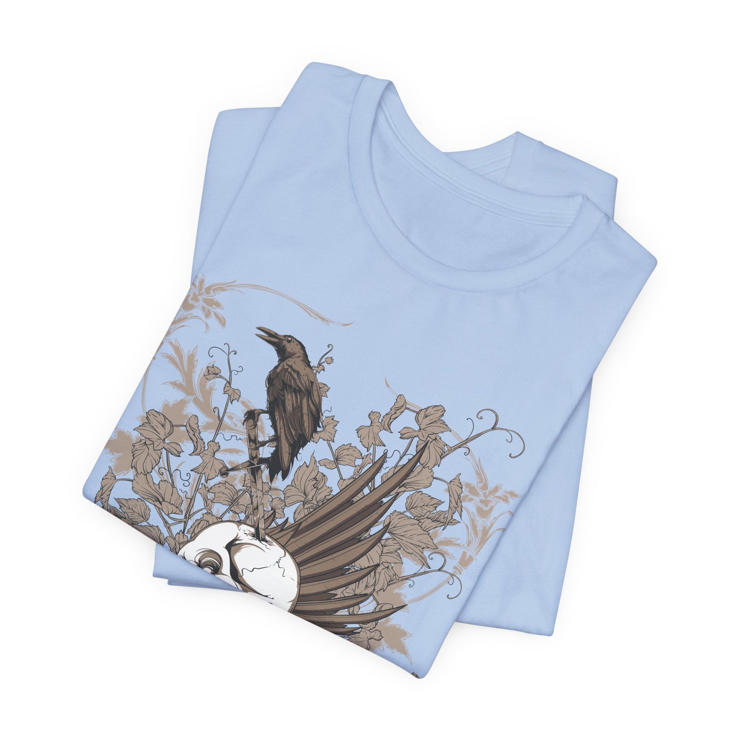 Forever Resting Head Tee, Edgy Graphic Shirt, Music T-Shirt, Gothic Tees, Skull Shirt, Art Design Tee, Skull Graphic Top