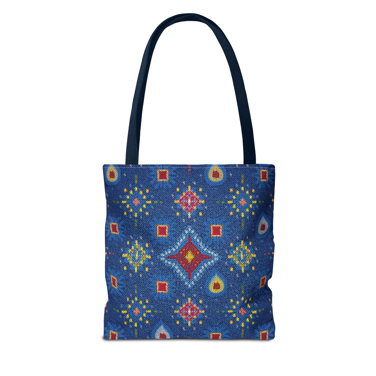 Diwali Graphic Denim Fabric Imitation Print Unisex Canvas Bag Poly Spun 3 Sizes Tote Bag 205-15