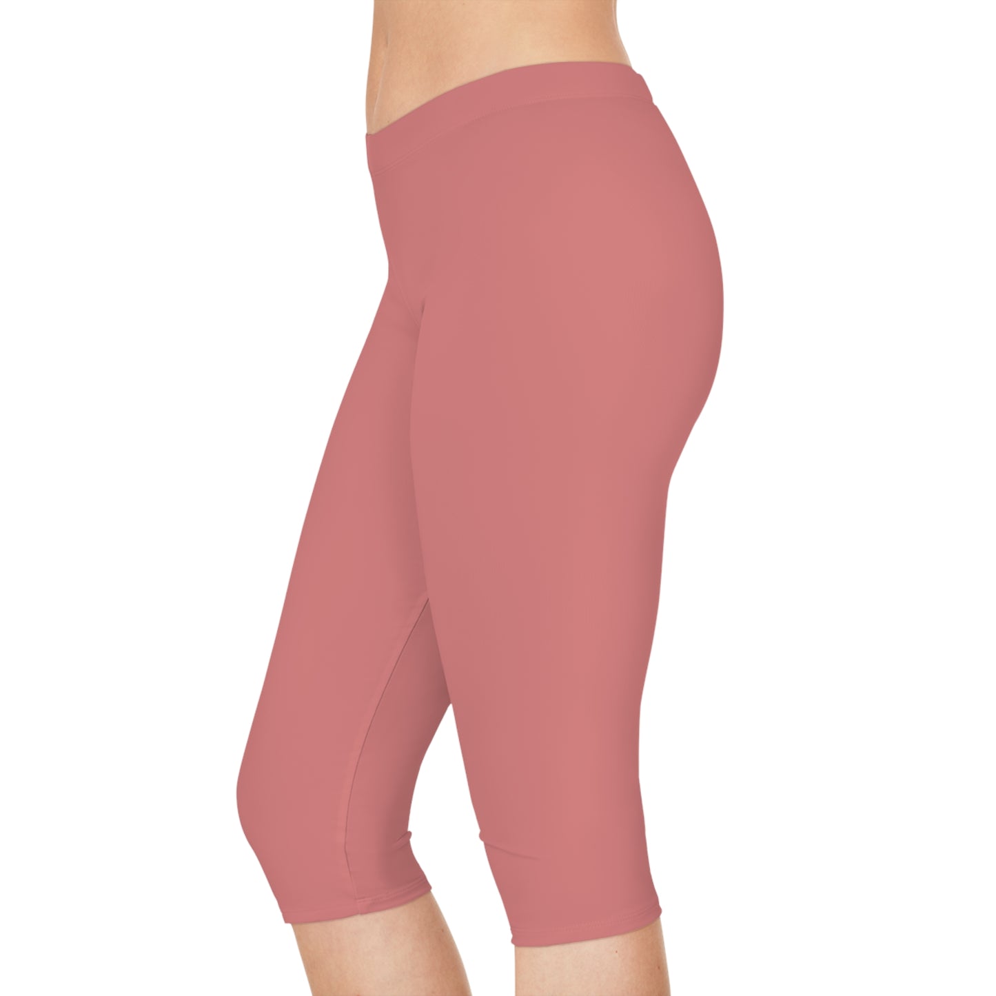 Pink Color Capri Leggings, Pink Capri Leggings 23