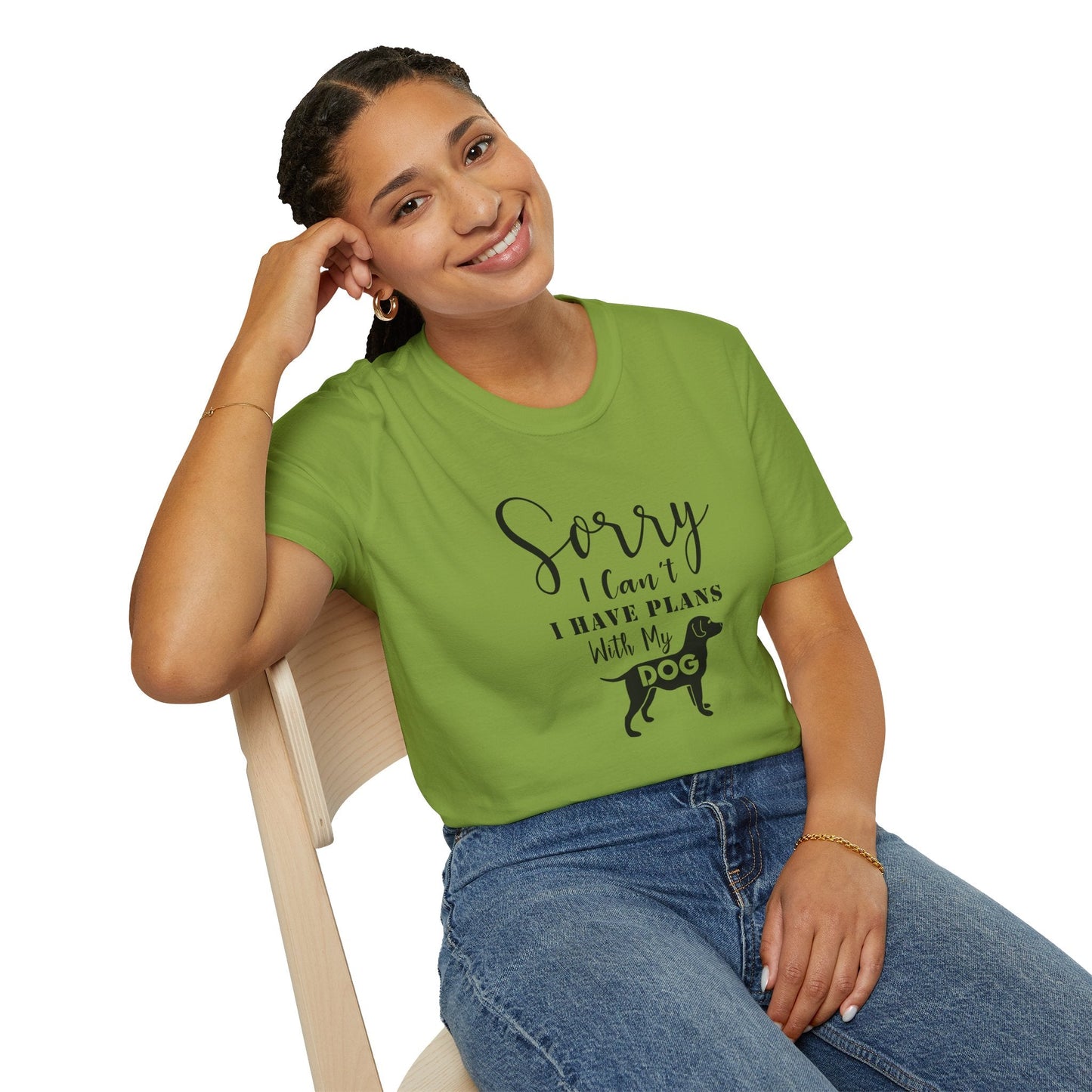 Dog Slogan T Shirts Unisex Softstyle Tee With Funny Quotes Art Design 100 Percent Ring Spun Cotton