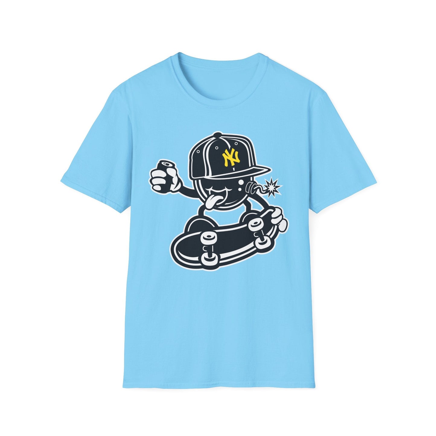 Cartoon T Shirt Animation Tee Funny Unisex Gildan Softstyle 64000 Cotton Breathable Lightweight Tee