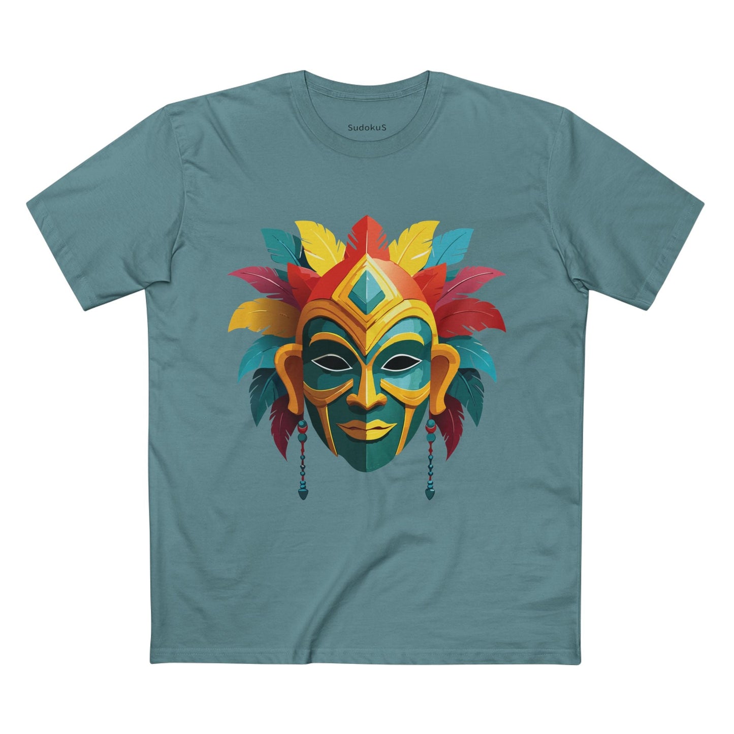Mask Graphic Unisex 100 Cotton Staple Tee 6