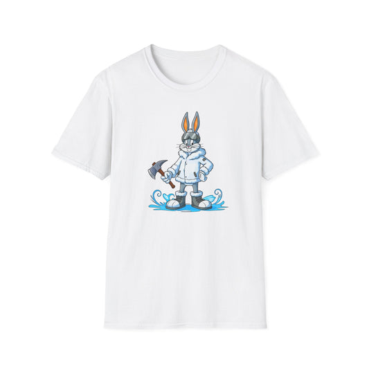Cartoon Bunny Graphic Unisex Cotton Animal Animation Artwork Design Tee 25