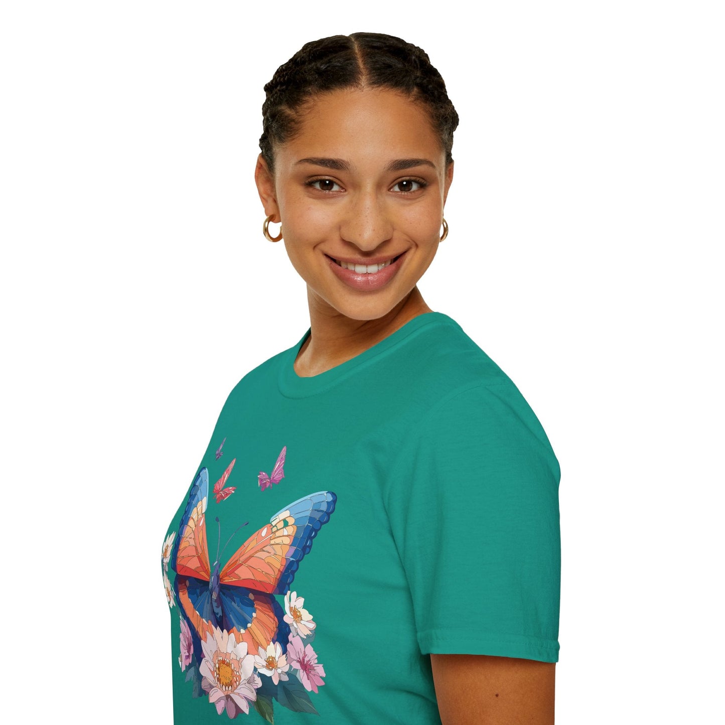Monarch Butterfly Unisex Softstyle Tee Gildan 64000 Lightweight Breathable 100 Cotton Tee