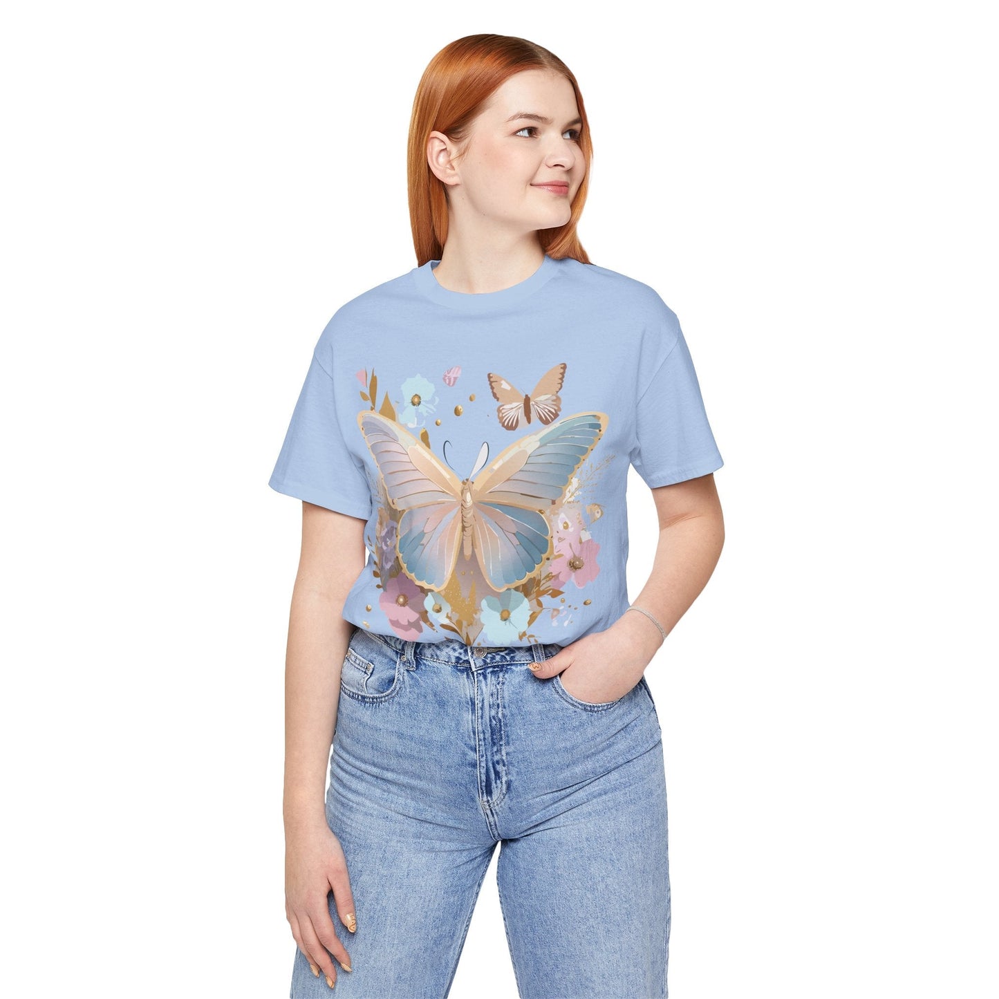 Adelpha Butterfly Graphic Tee Unisex Vintage Artwork Short Sleeve Shirt