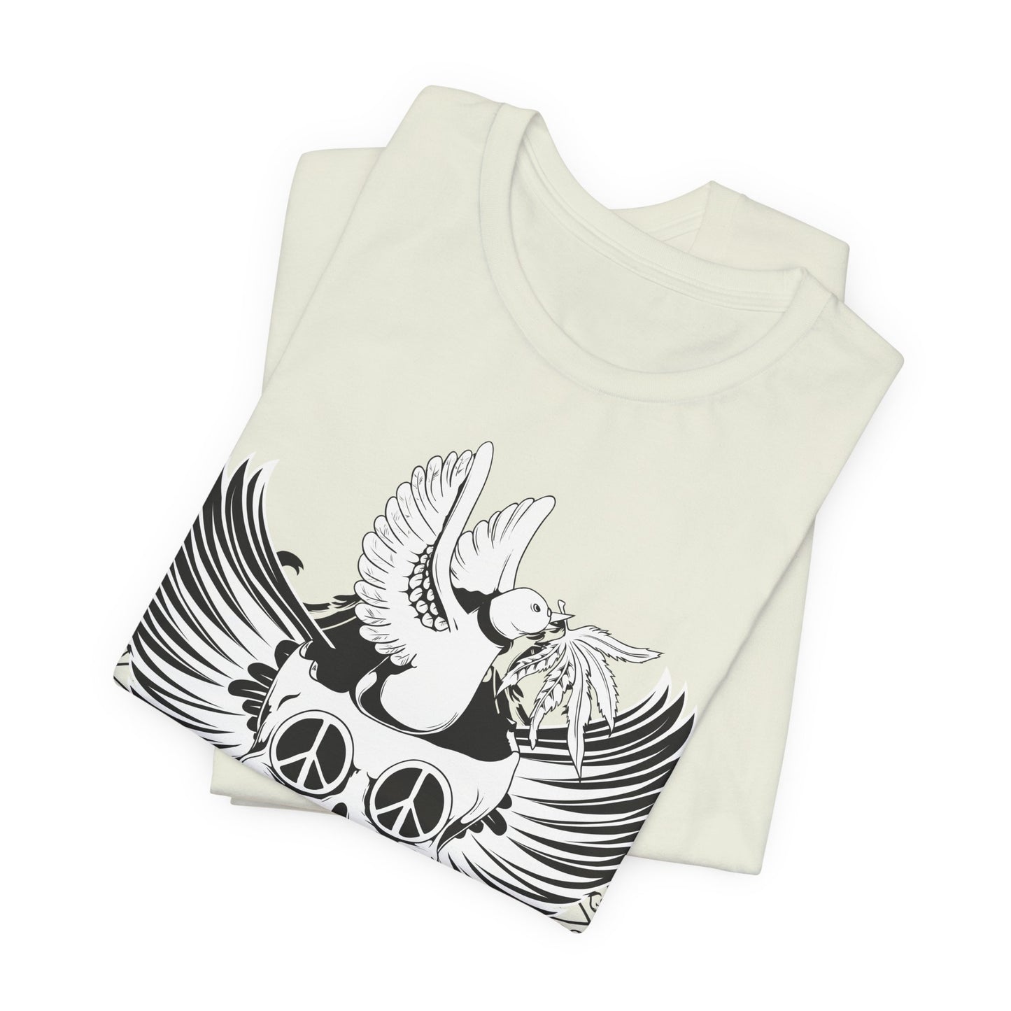 Bird Skull Graphic Design Tee, Skull Shirt, Vintage Tees, Art Design T-Shirt, Vintage Graphic Tee, Art Shirts with Skulls