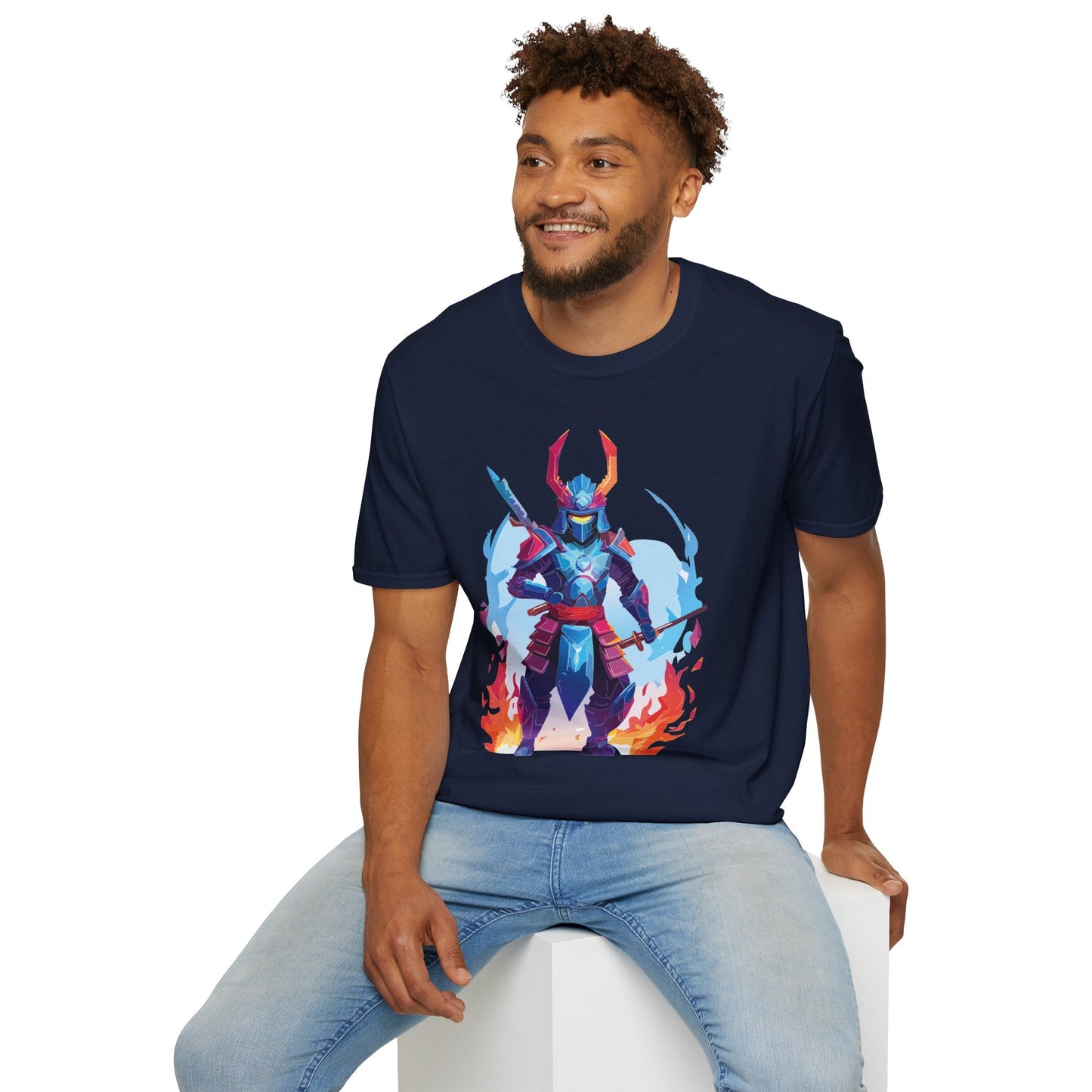 Samurai Shirt Unisex T Shirt 100 Percent Ring Spun Cotton Softstyle Tee Gildan 64000
