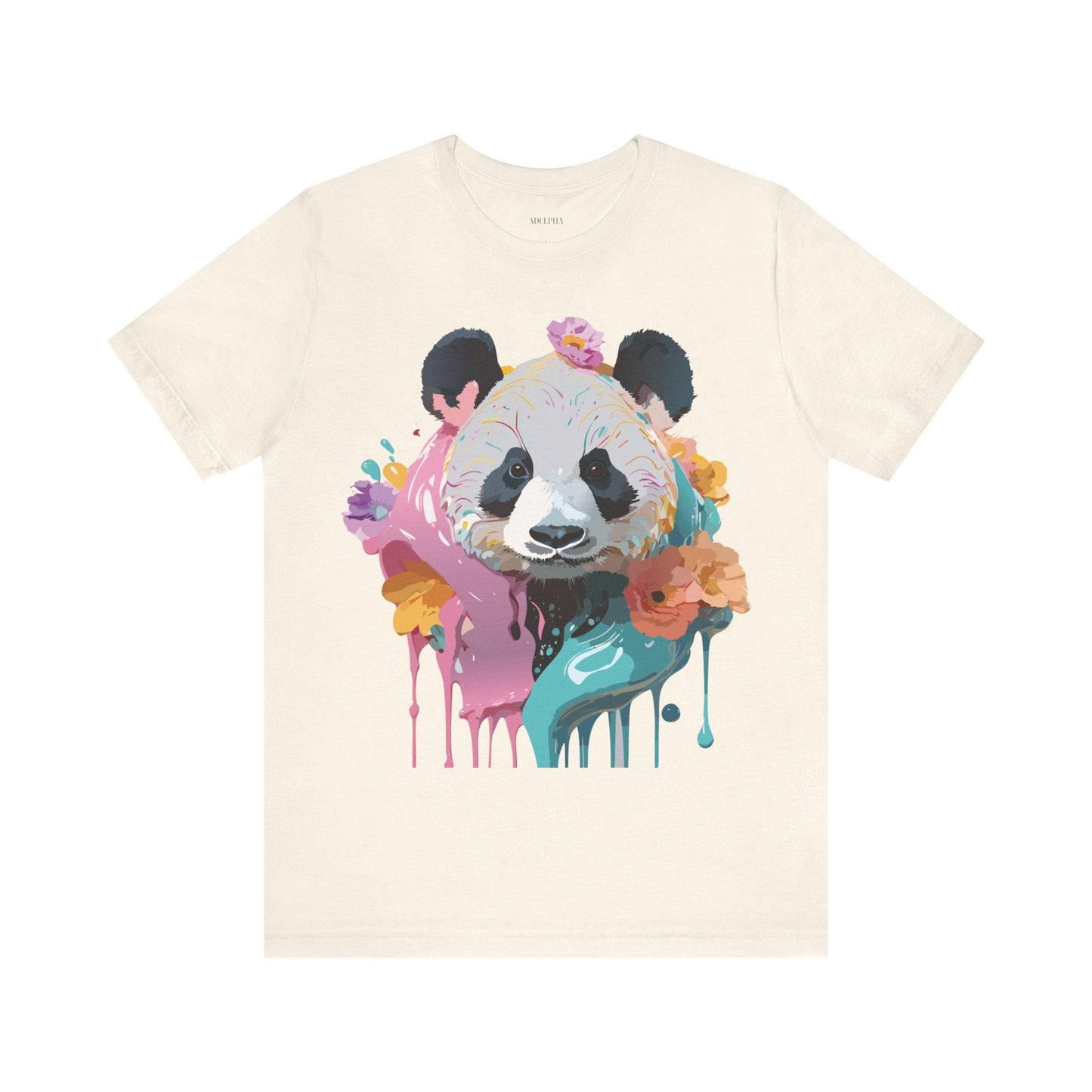 Panda Premium Graphic Tee Unisex Jersey Short Sleeve By Adelpha Vintage Inspired Artwork