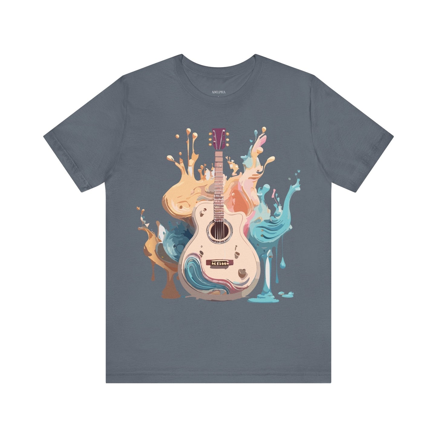 Music Graphic Unisex 100 Cotton Vintage Art with Musical Elements Tee 67