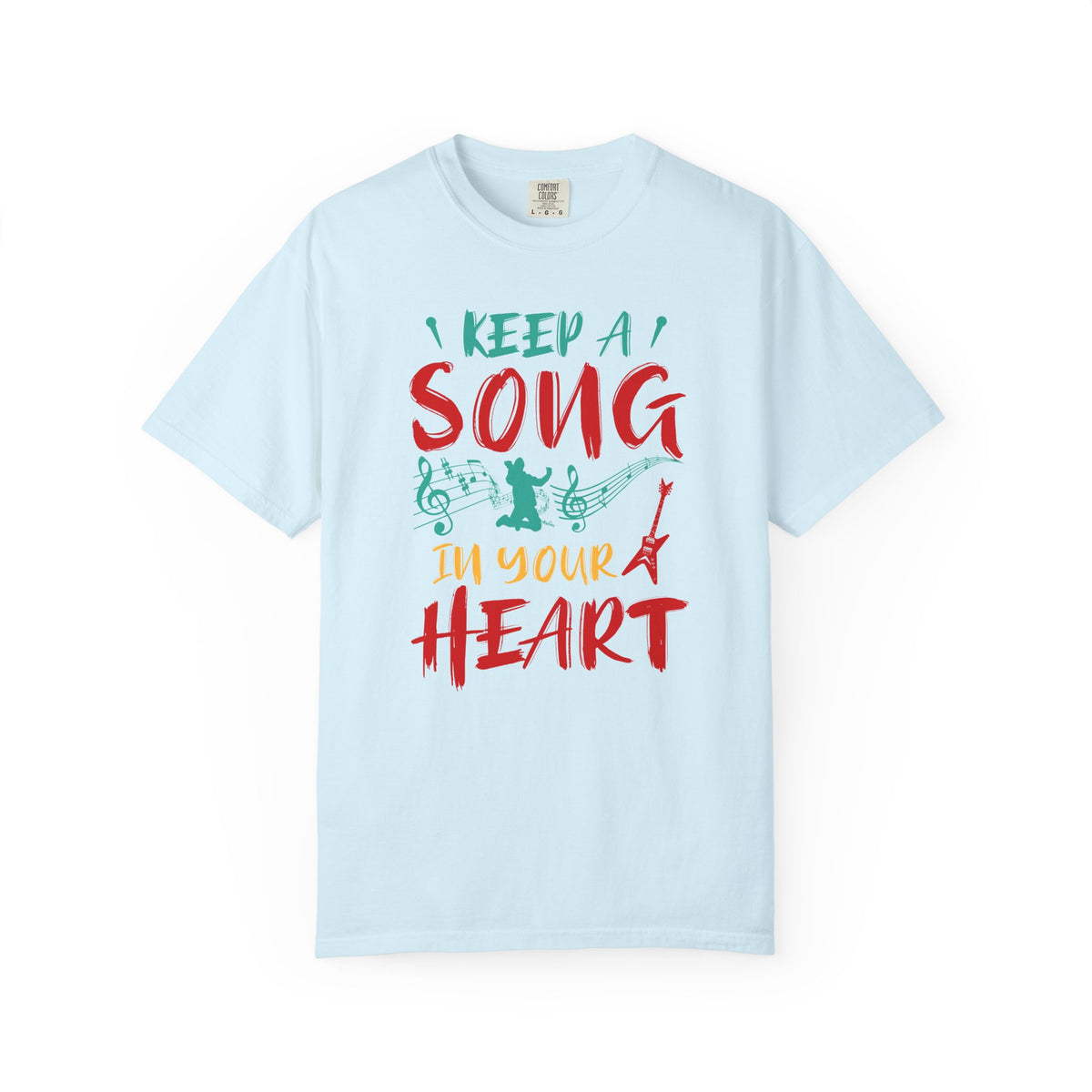 I Keep a Song in Your Heart T-Shirt Music Note Silhouettes Unisex Cotton Tee 037