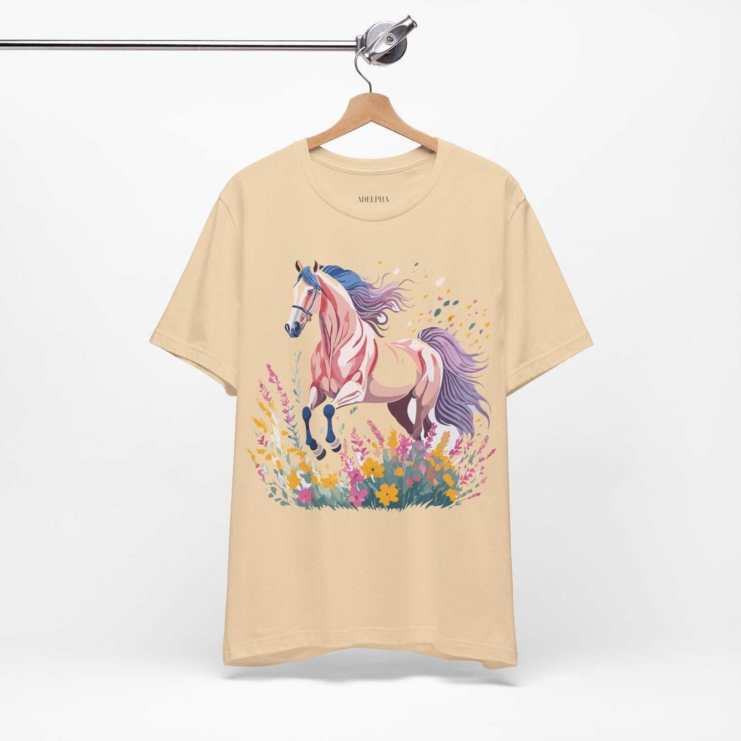 Horse Graphic Unisex 100 Cotton Vintage Animal Art T-Shirt 7