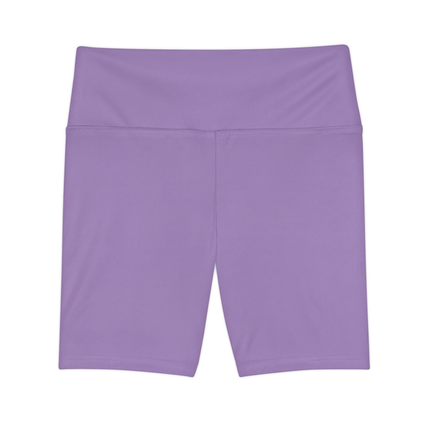 Furry Orchid Purple Lavender High-Waist Women's Workout Shorts