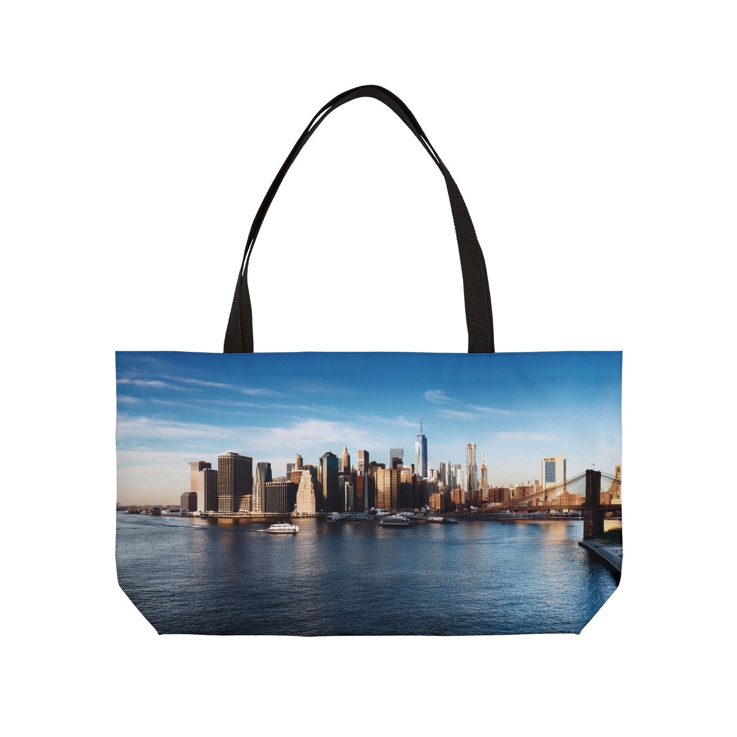 New York Print Bag High-Quality 100% Spun Poly 24x13 Canvas Art Bag C-08