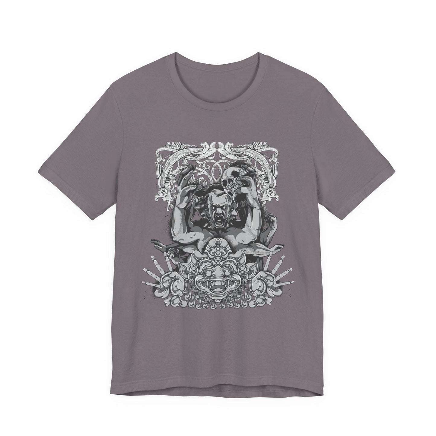 Mask Artwork Illustration Graphic Unisex Cotton T-Shirt r17
