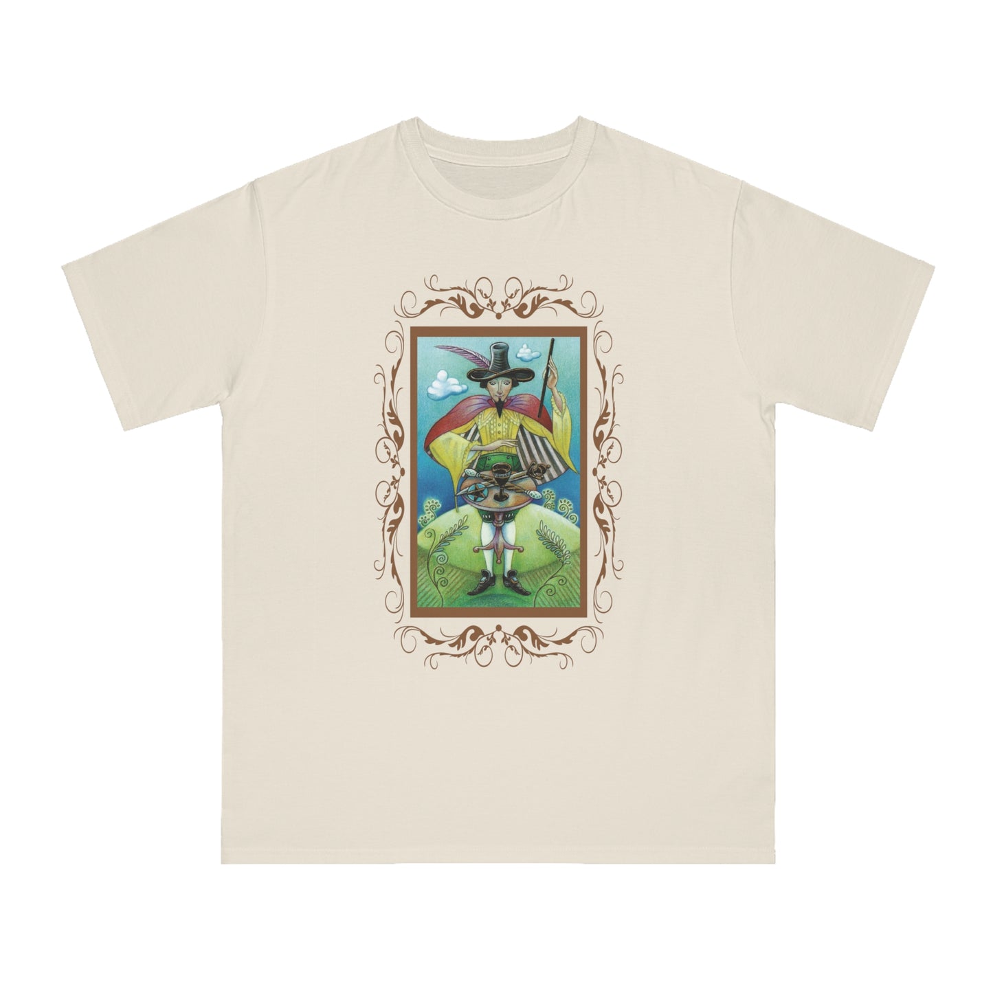 T-Shirt aus Bio-Baumwolle, Unisex, mit Tarotkarten