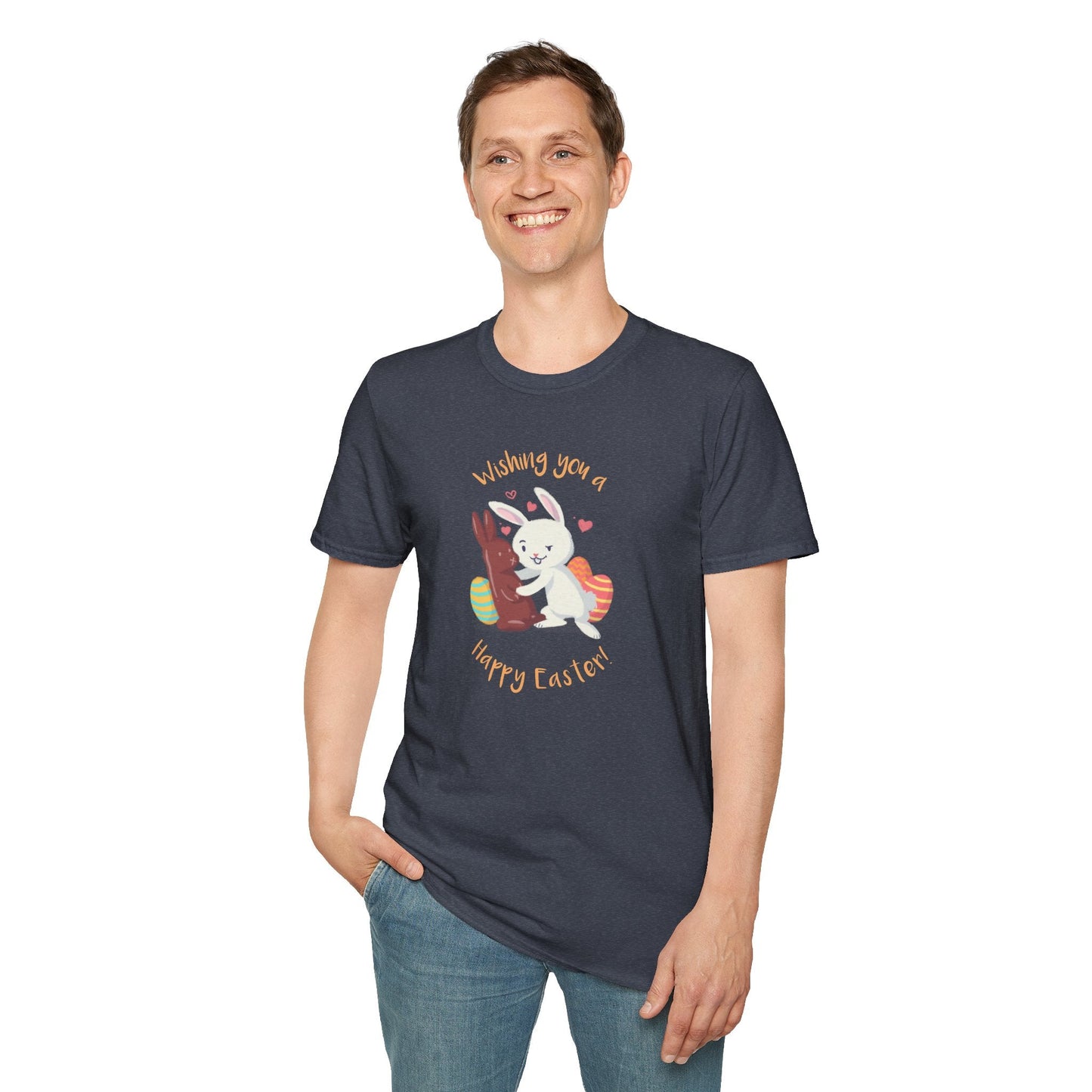Easter Bunny T Shirt With Easter Signature And Prints Unisex Tee Design For All Occasions