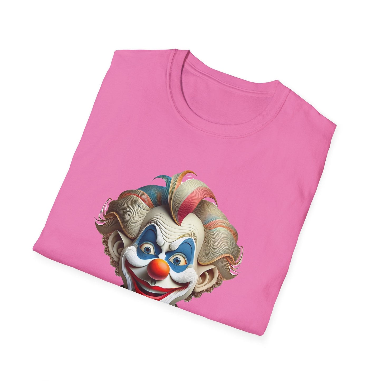 Unisex Clown Shirt Funny Man Circus Tee Softstyle Gildan 64000 Short Sleeve Everyday Comfort