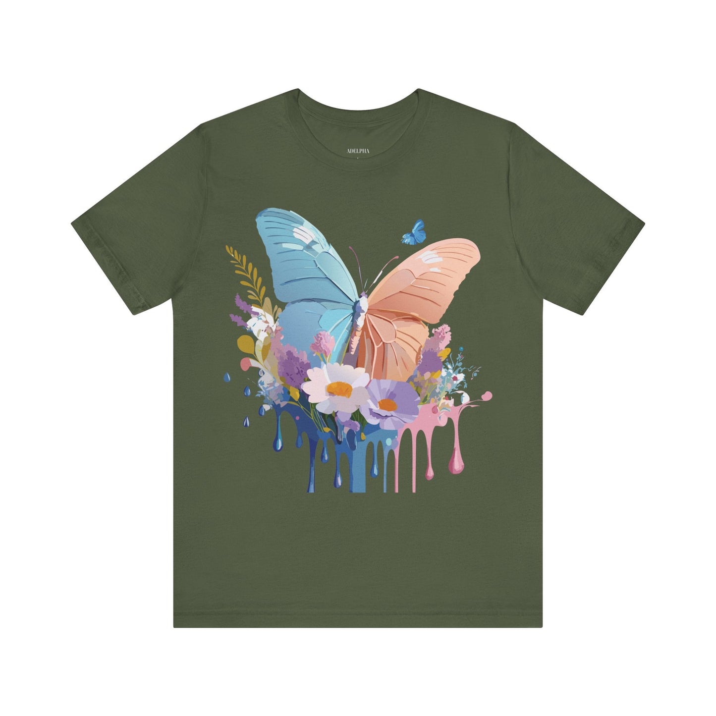 Butterfly Graphic Tee Adelpha Unisex Short Sleeve Art Design