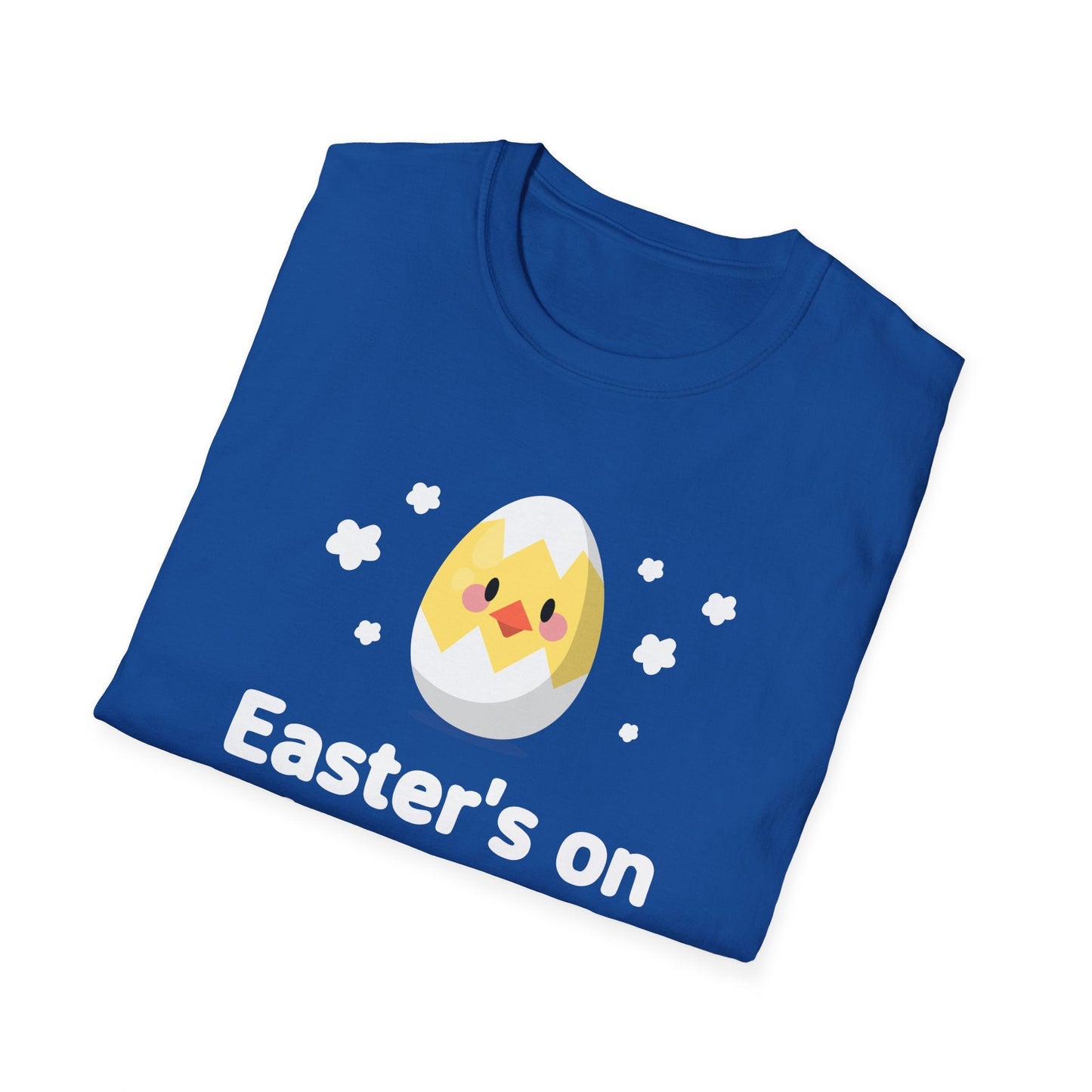 Easter Day T Shirt with Easter Design and Signature Print Unisex Gildan Softstyle Tee One Hundred Percent Cotton