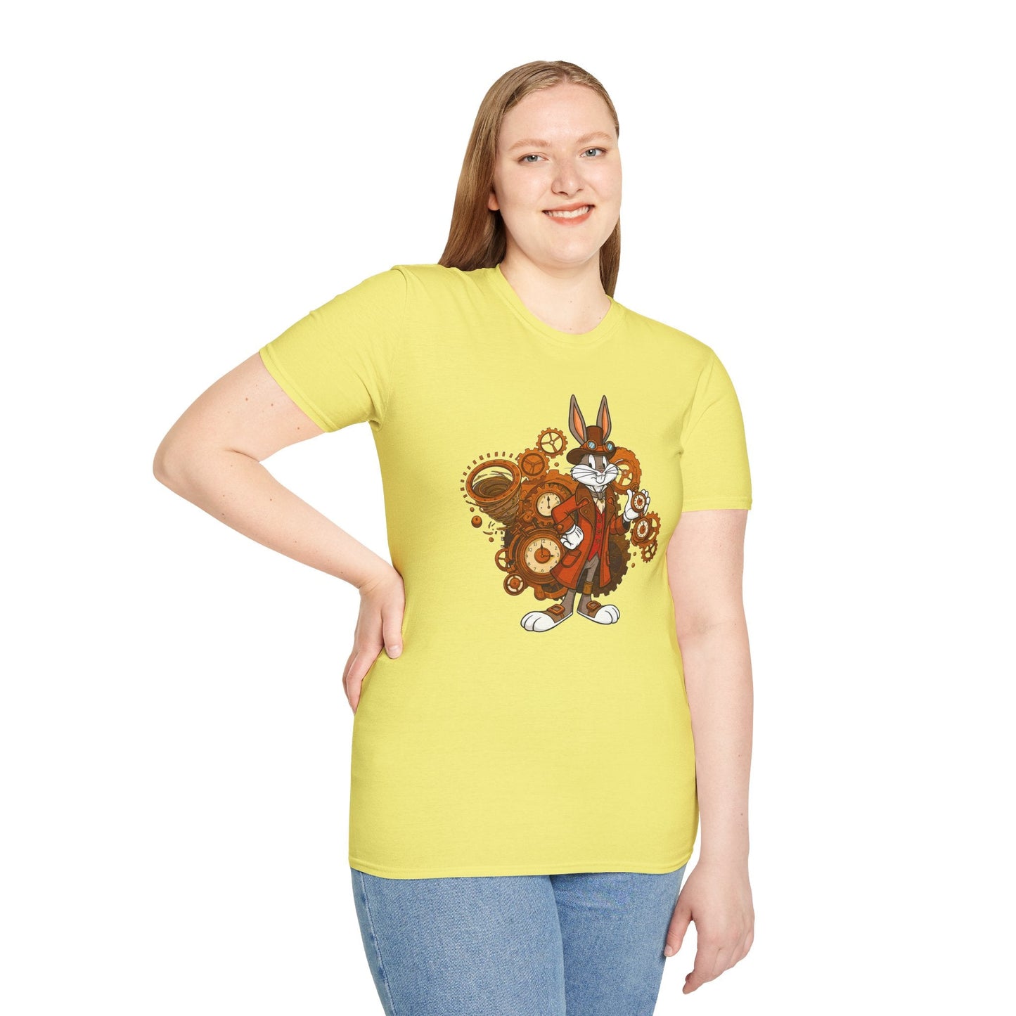 Bugs Bunny T Shirt Cartoon Tee Unisex Softstyle 100 Percent Cotton Gildan 64000 Tee