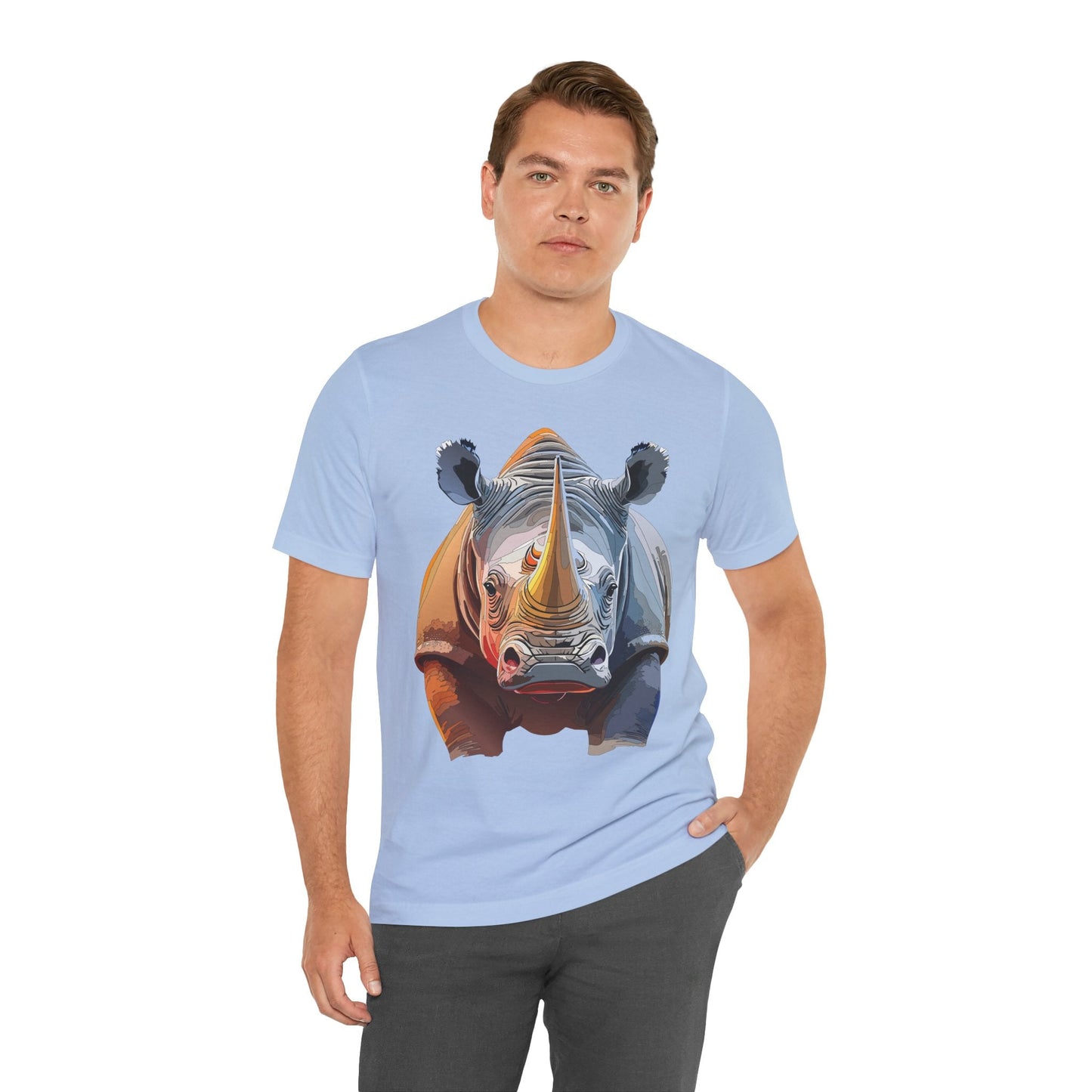 Unisex Animal Graphic Tee Shirt With Art Design Wild Animals Shirt Gildan Softstyle Cotton