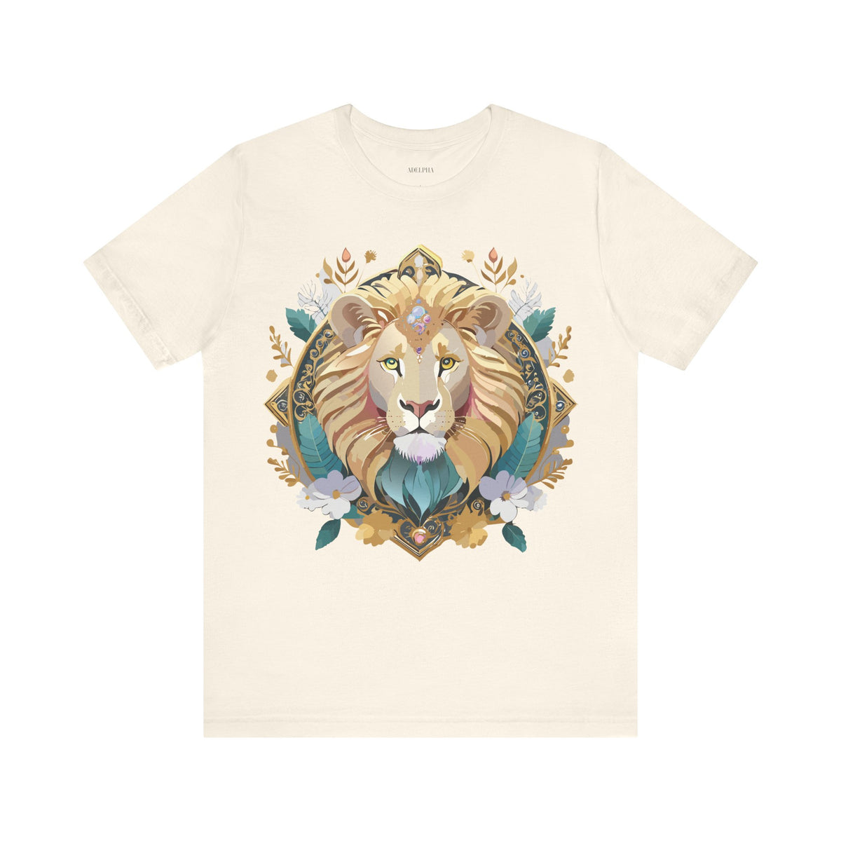 Medallion Graphic Unisex Cotton Bella+Canvas Tee with Art Design d36