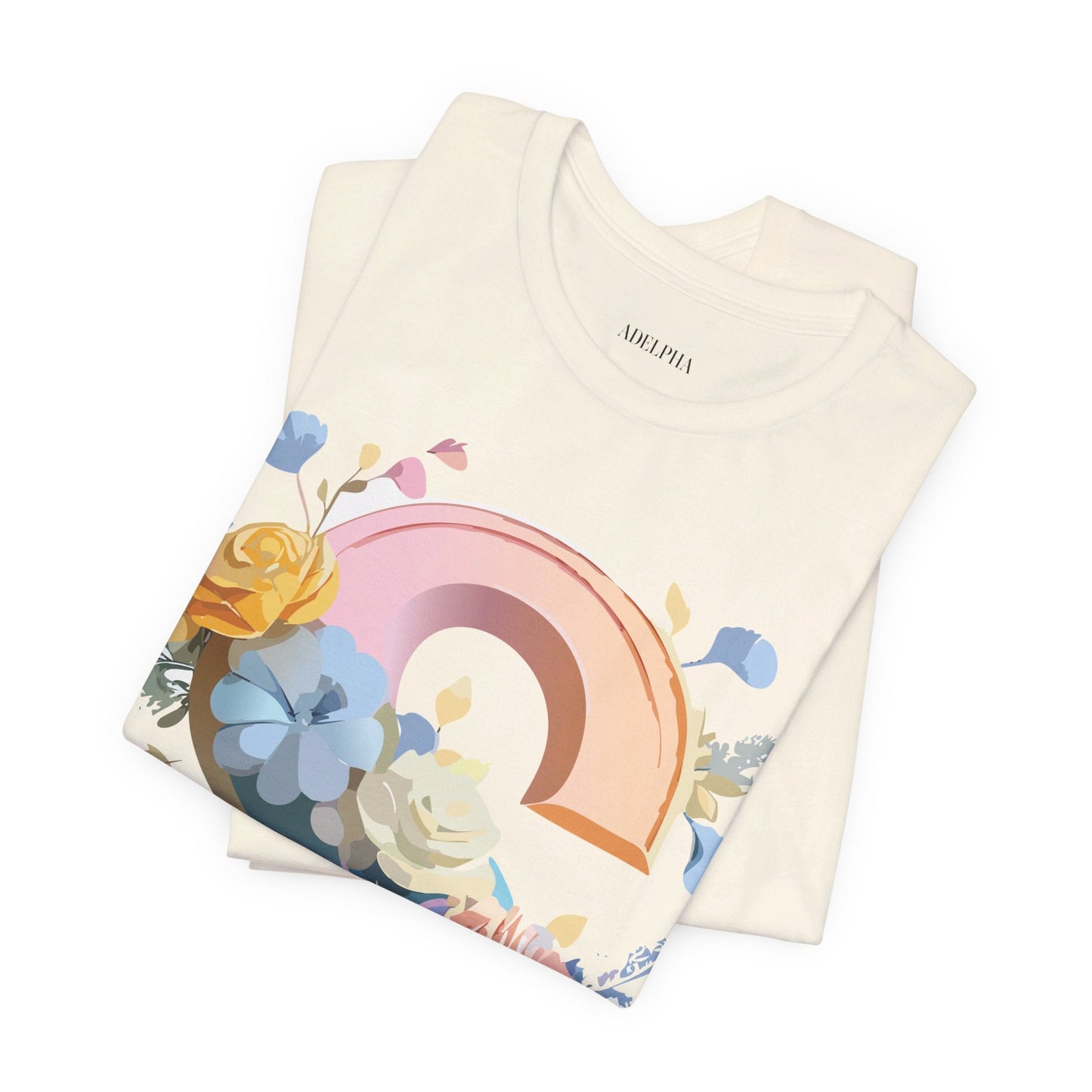 Letter S Graphic Tee Unisex Short Sleeve Shirt Adelpha Vintage Inspired Art Design