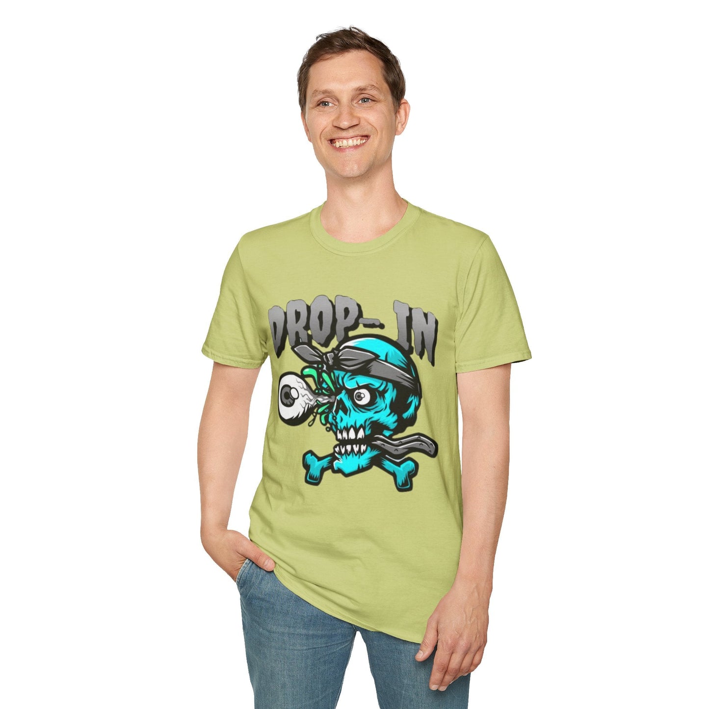 Unisex Skull T Shirt Skeleton Shirt With Skull Artwork Gildan Softstyle 64000 Cotton Tee