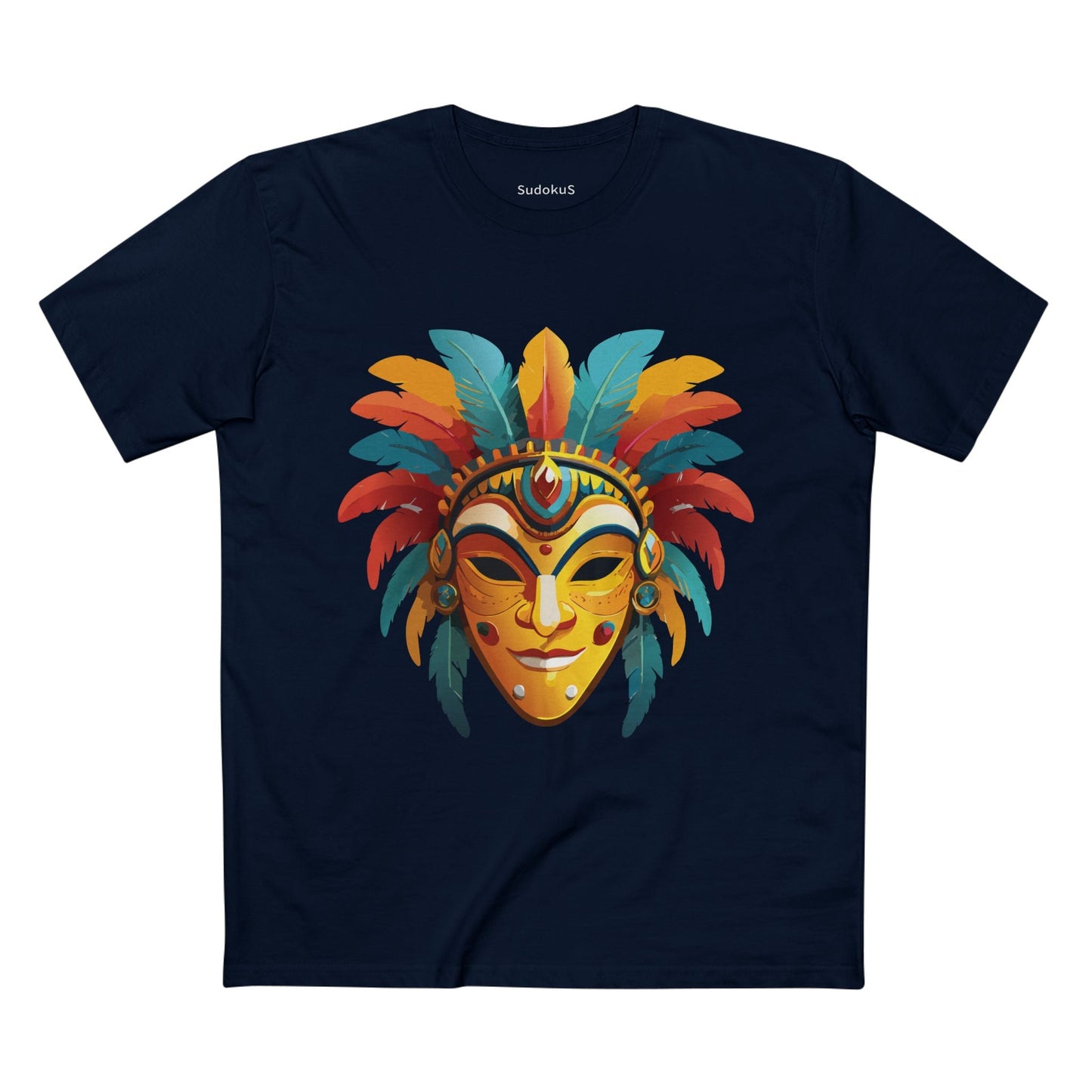 Mask Graphic Unisex 100 Cotton Staple Tee 3