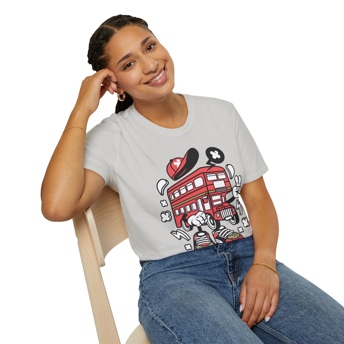 Cartoon Animation T Shirt Funny Tee Unisex Gildan Softstyle 64000 100 Percent Ring Spun Cotton