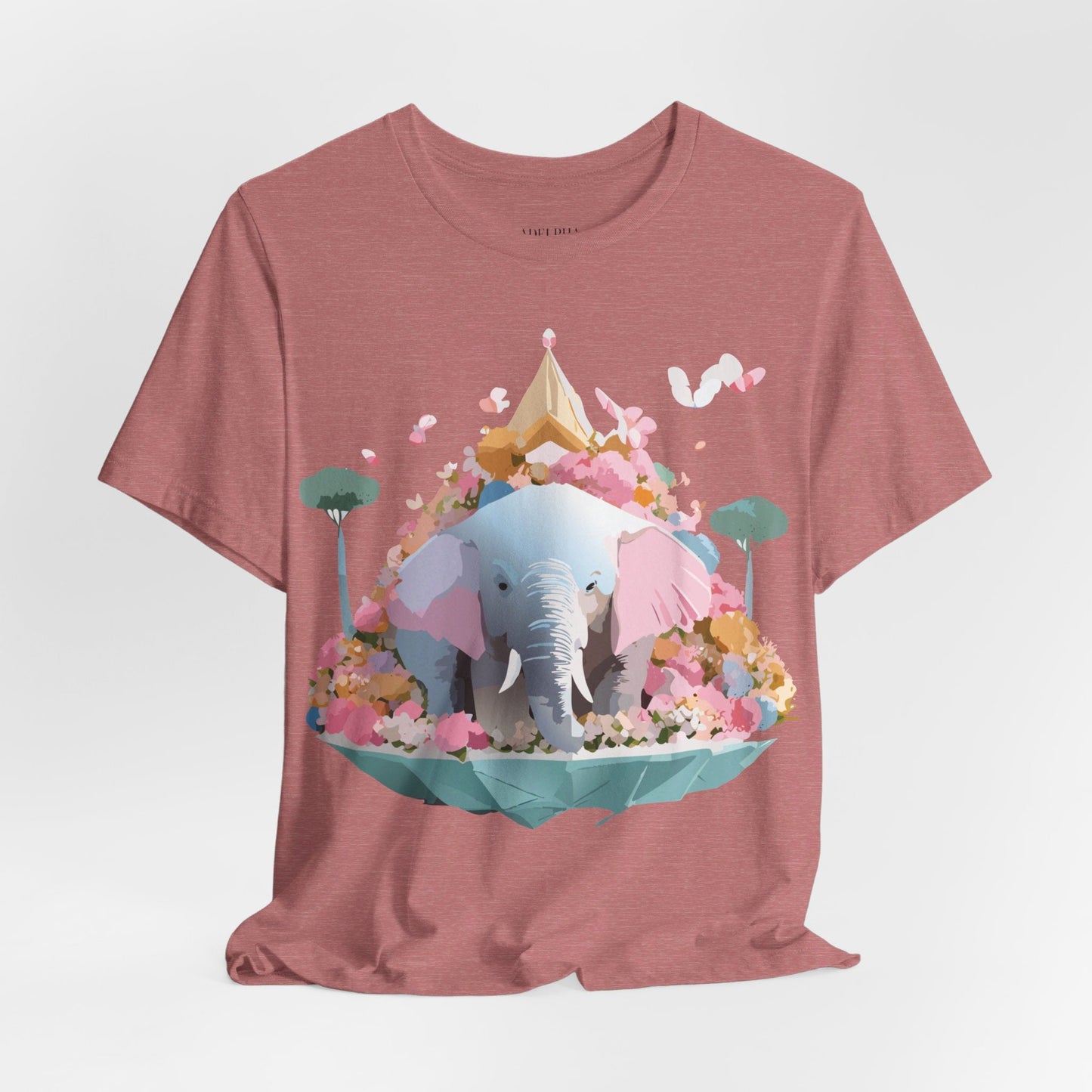 Elephant Graphic Tee Unisex Jersey Short Sleeve Adelpha Vintage Inspired Artwork