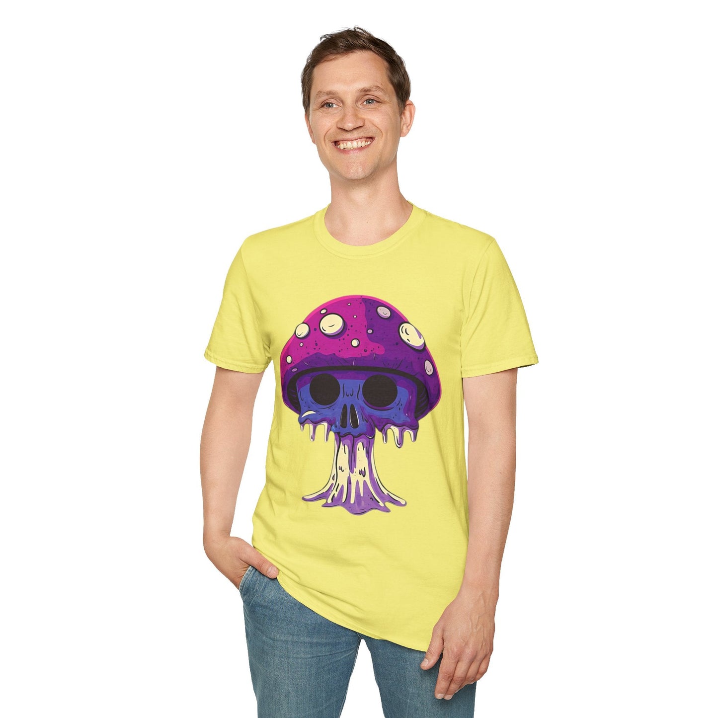 Mashroom Tee Shirt Unisex Funny Mashroom Graphic Softstyle Tee Gildan 64000 Quality Cotton